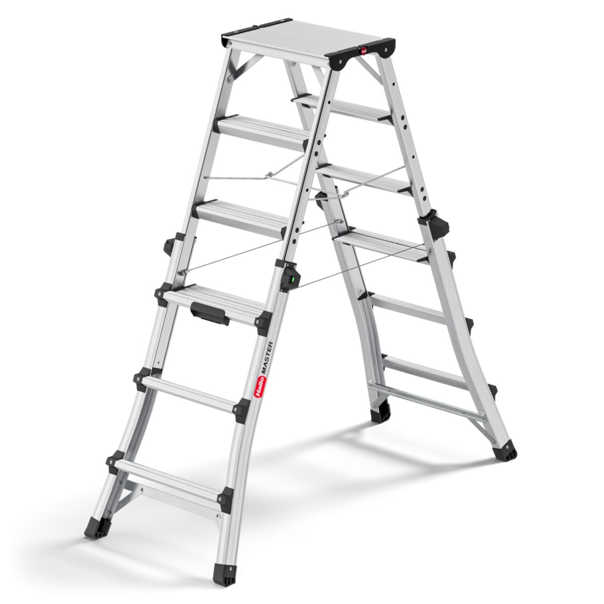 Stufenleiter, Aluminiumleiter, Mehrzweckleiter, Klappleiter, Feste rutschsicher