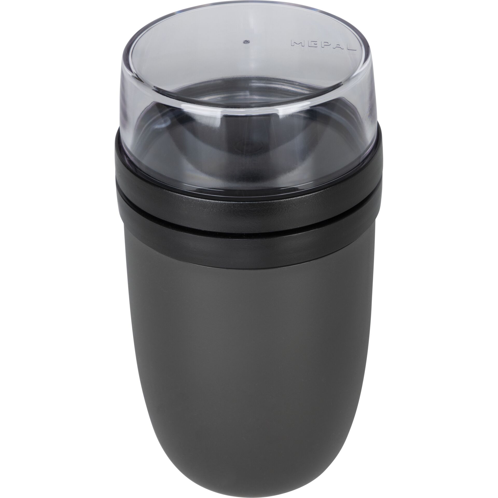 Travelbecher, Isolierte Tasse, Schwarz, Kunststoff, Transparenter Deckel