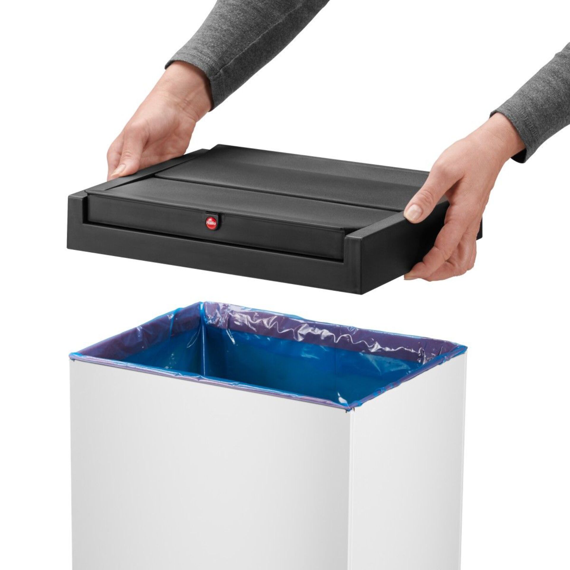abfalleimer, schublade, handhabung, papierzubehör, tonne-liner