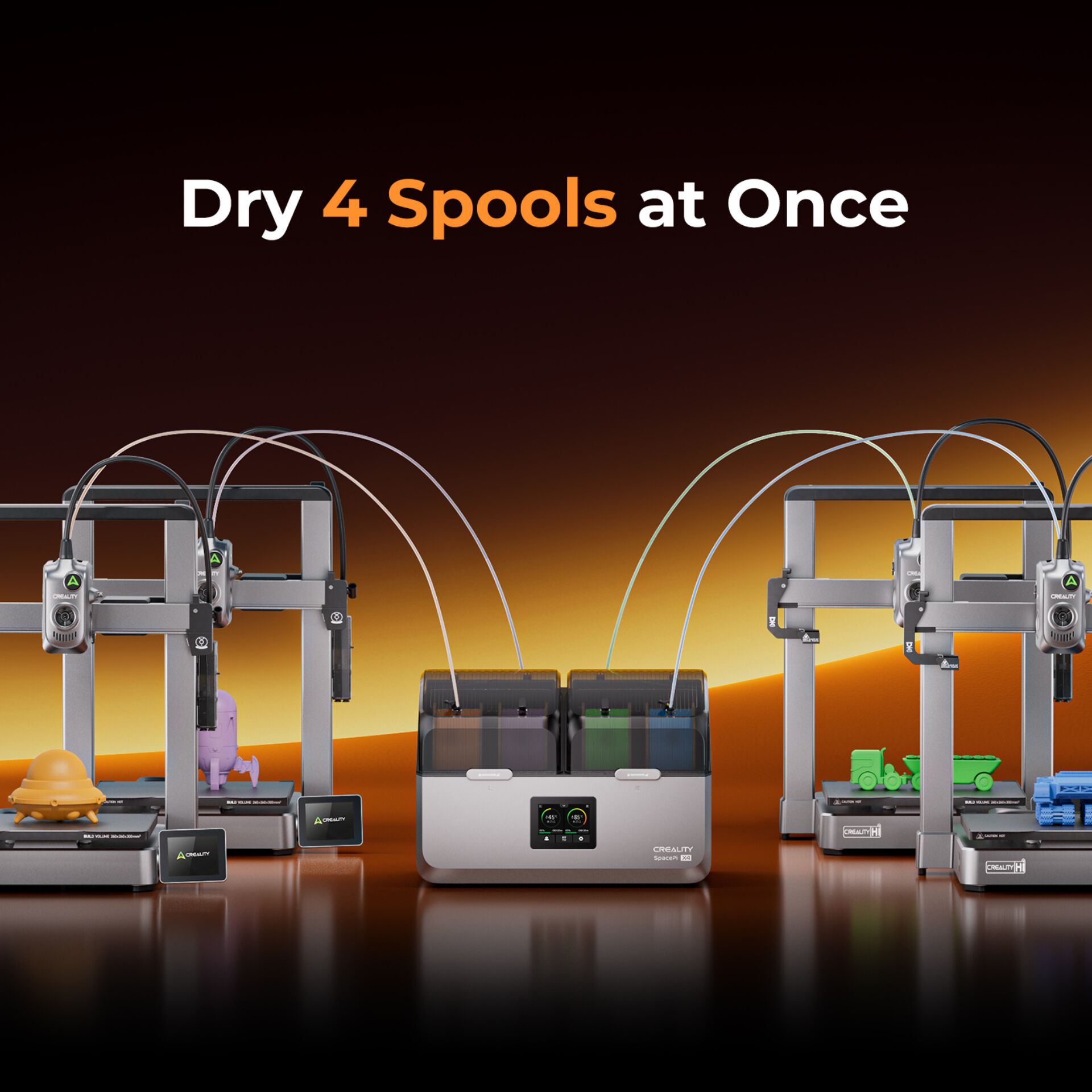 3D-Drucker, Mehrfachmaterial, Vier Spulen, Filament, Ausrüstung