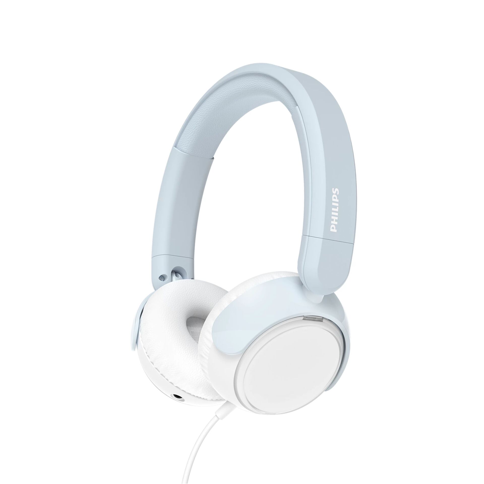 kopfhörer, over-ear, kabelgebunden, weiß-blau, philips