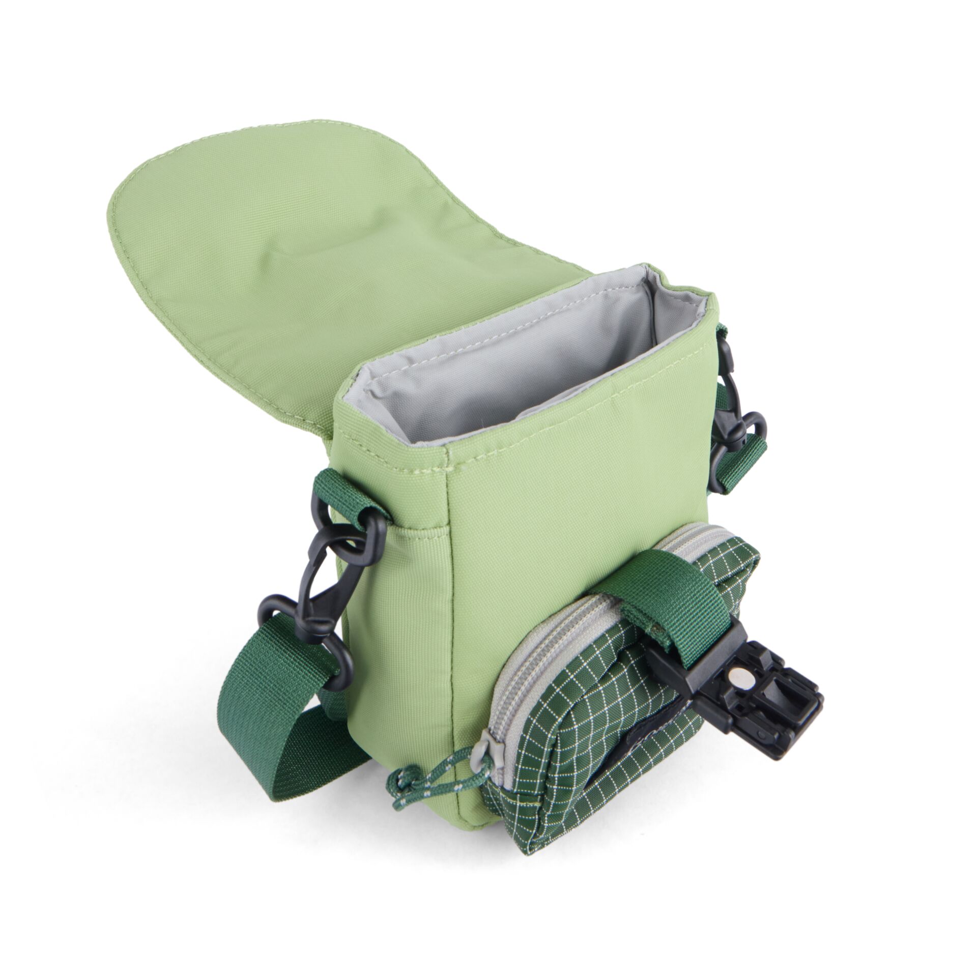 Beutel, Minibag, Grün, Gurt, Reißverschluss