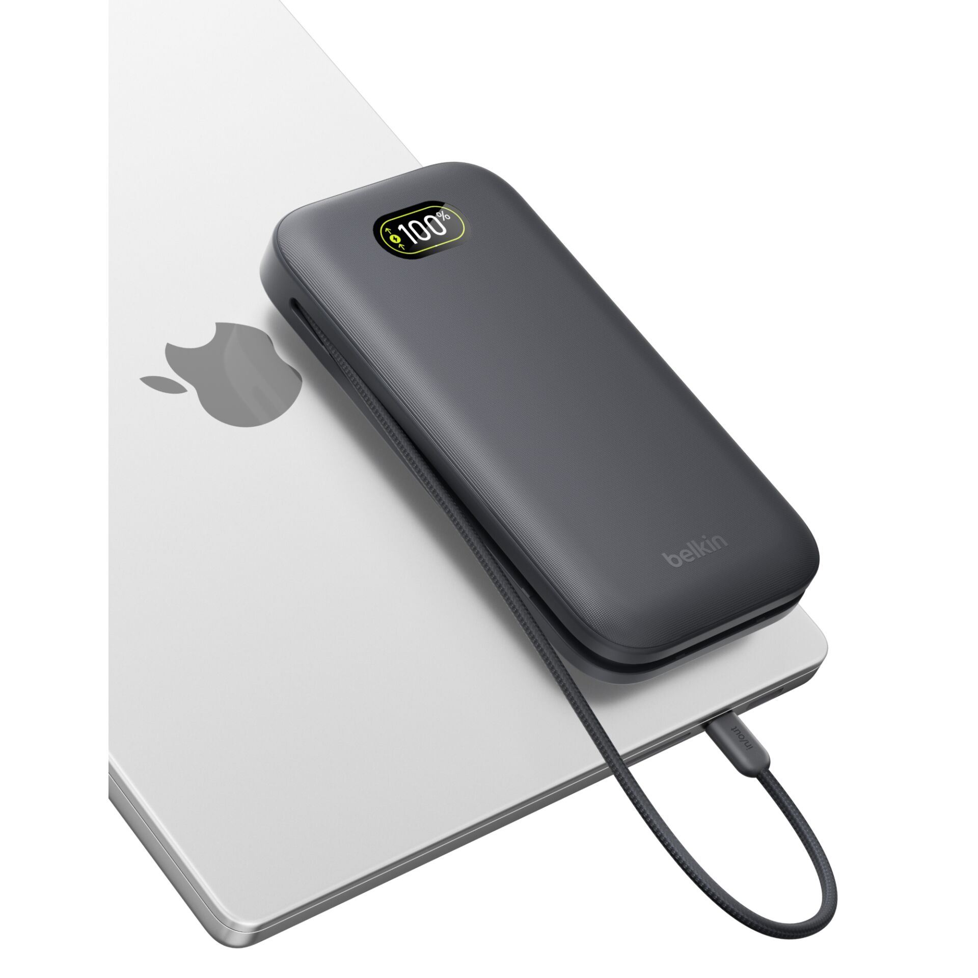 Power bank, Portable charger, Cordless, USB-C, Schwarz