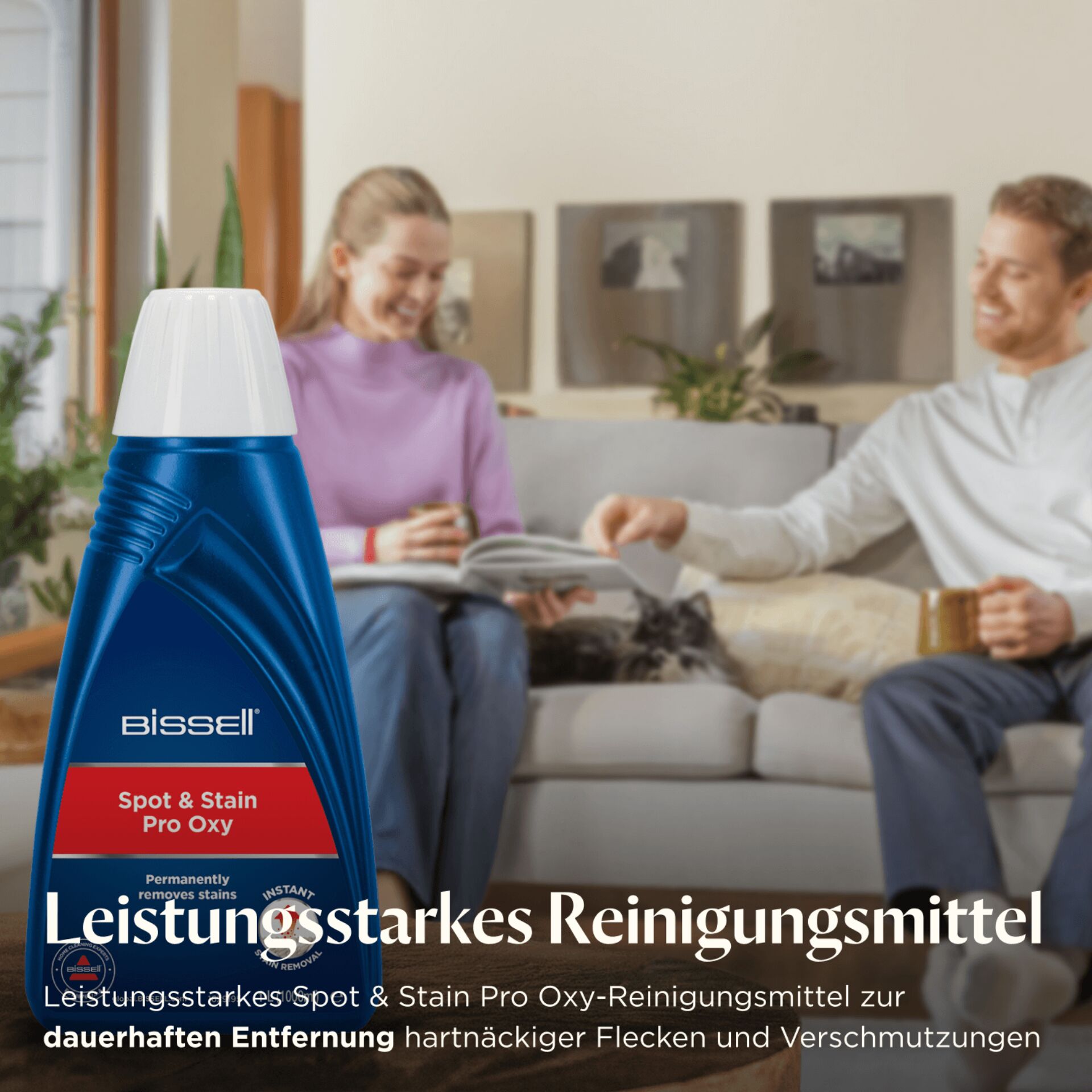 Werbung, Wohnzimmer, Erwachsener, Mann, Person