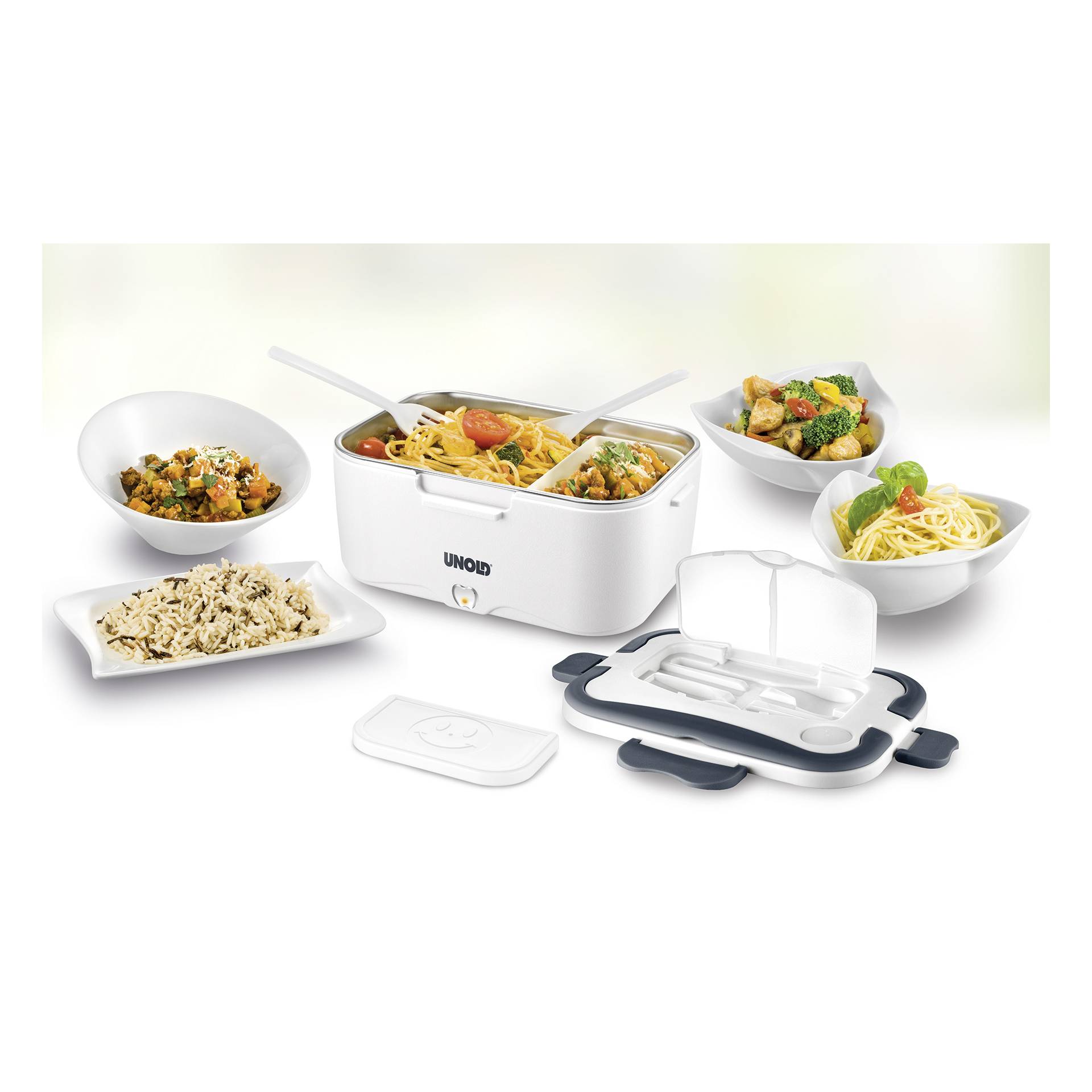 Mittagessen, Mahlzeit, Spaghetti, Teller, Besteck