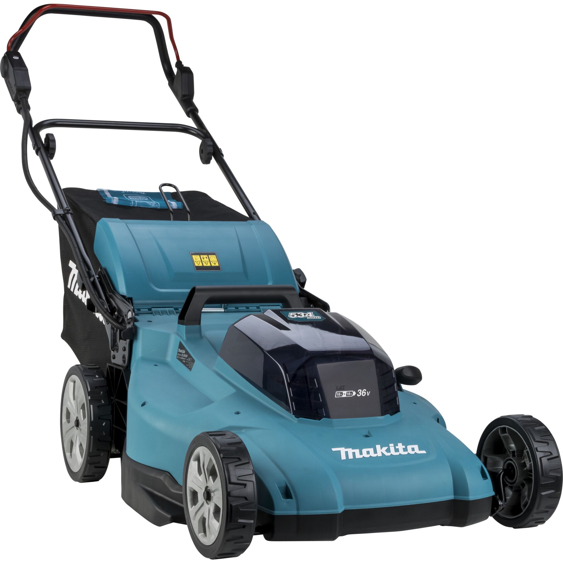 Rasenmäher, Benzinrasenmäher, Akku-Rasenmäher, Makita, Gehäuse blau