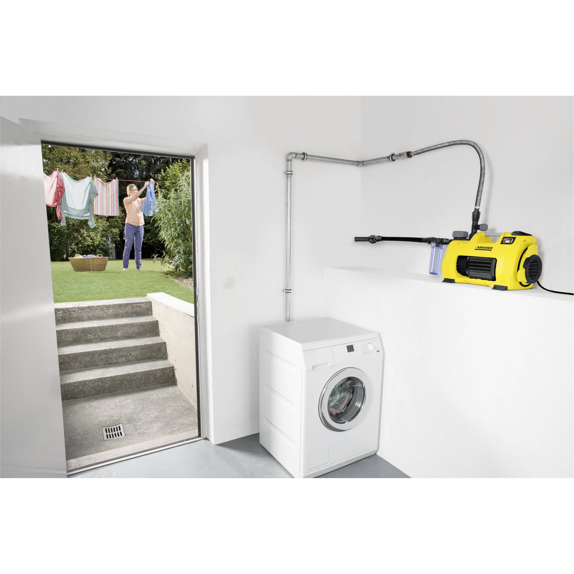 Gerät, Elektrisches Gerät, Waschmaschine, Person
