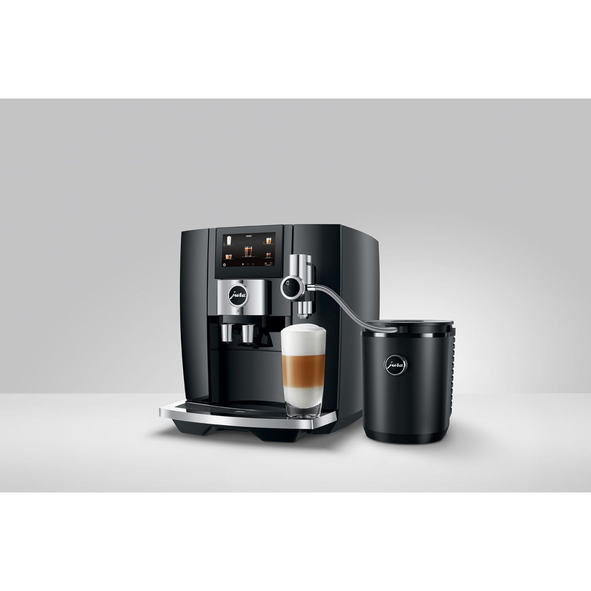 Espresso-Kaffeemaschine, Kaffeemaschine, Milchschaumsystem, Schwarz, Automatisch