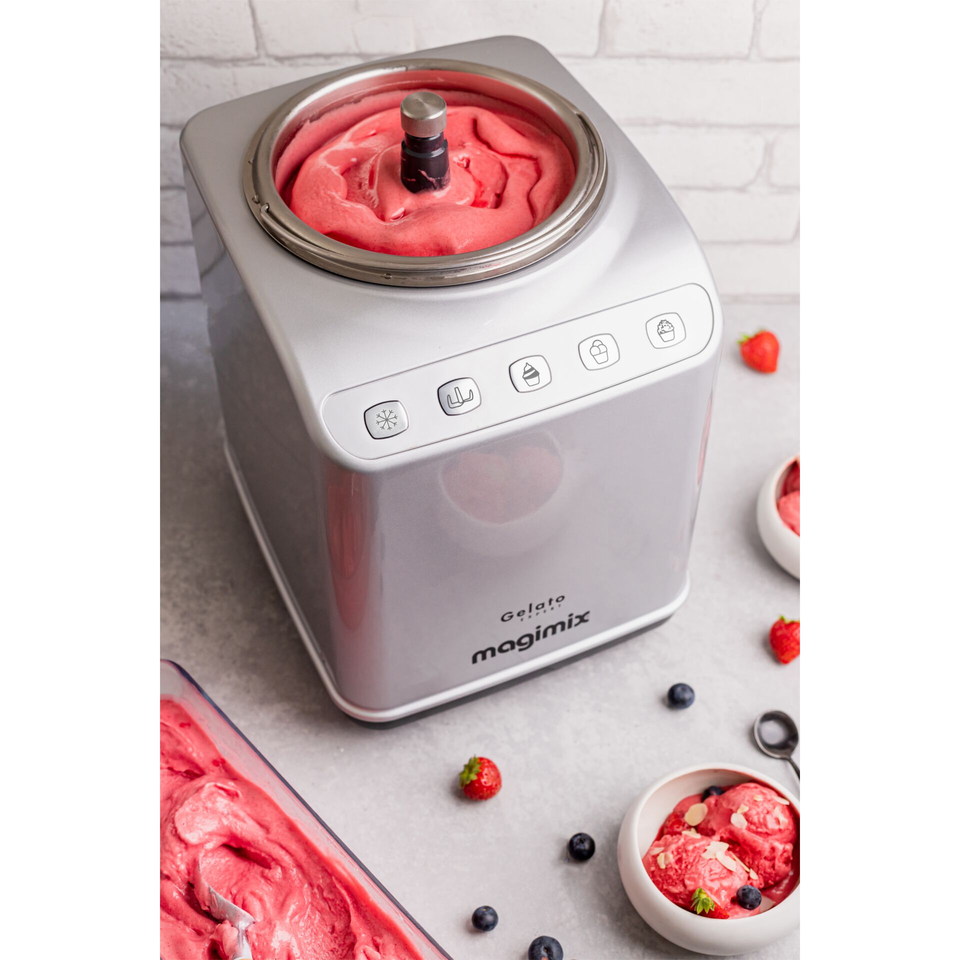 Eismaschine, Gelato, Fruchteis, Raspberry?, Kuchenprodukt