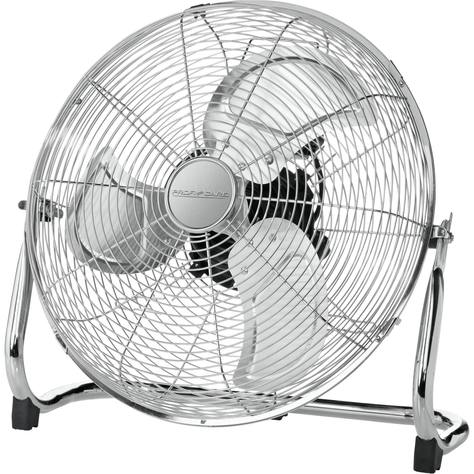 Ventilator, Standfuß Ventilator, Metall, Chrom, Drei-Blatt