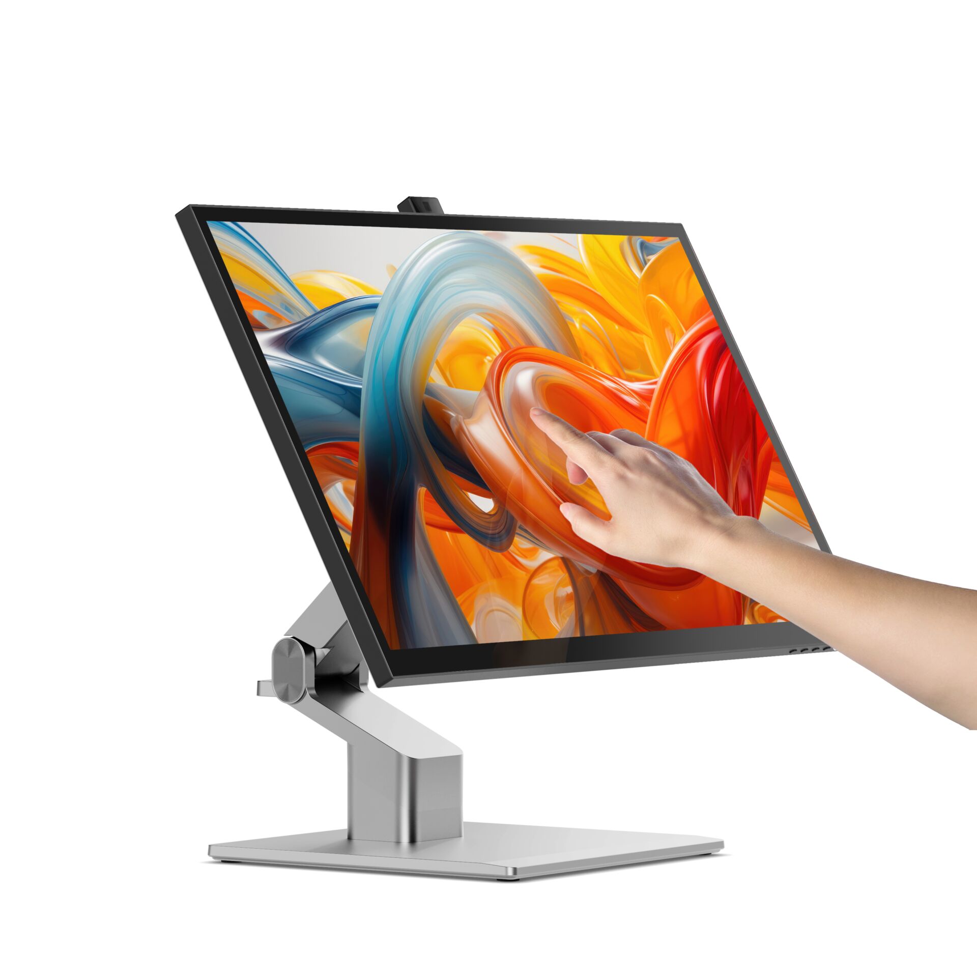 monitor, tastemp, verstellbar, bildschirm, slim rand