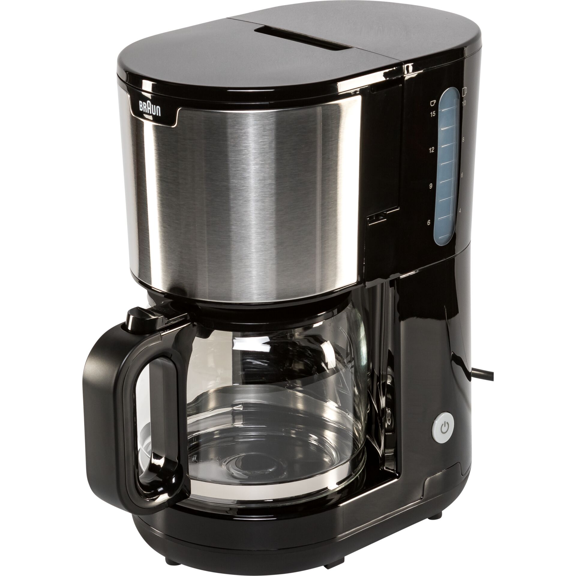 Pokal, Gerät, Elektrisches Gerät, Mischer, Kaffeemaschine, Filterkaffee, Glasbehälter, Wasserstandsanzeige, Dauerhafter Stil