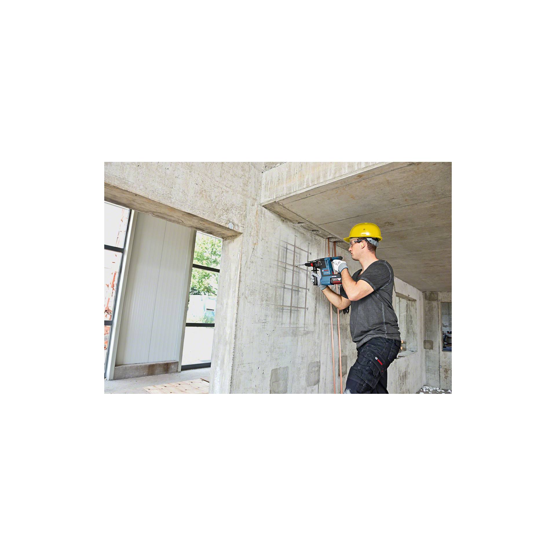 Drinnen, Innenarchitektur, Person, Arbeiter, Elektrische Bohrmaschine