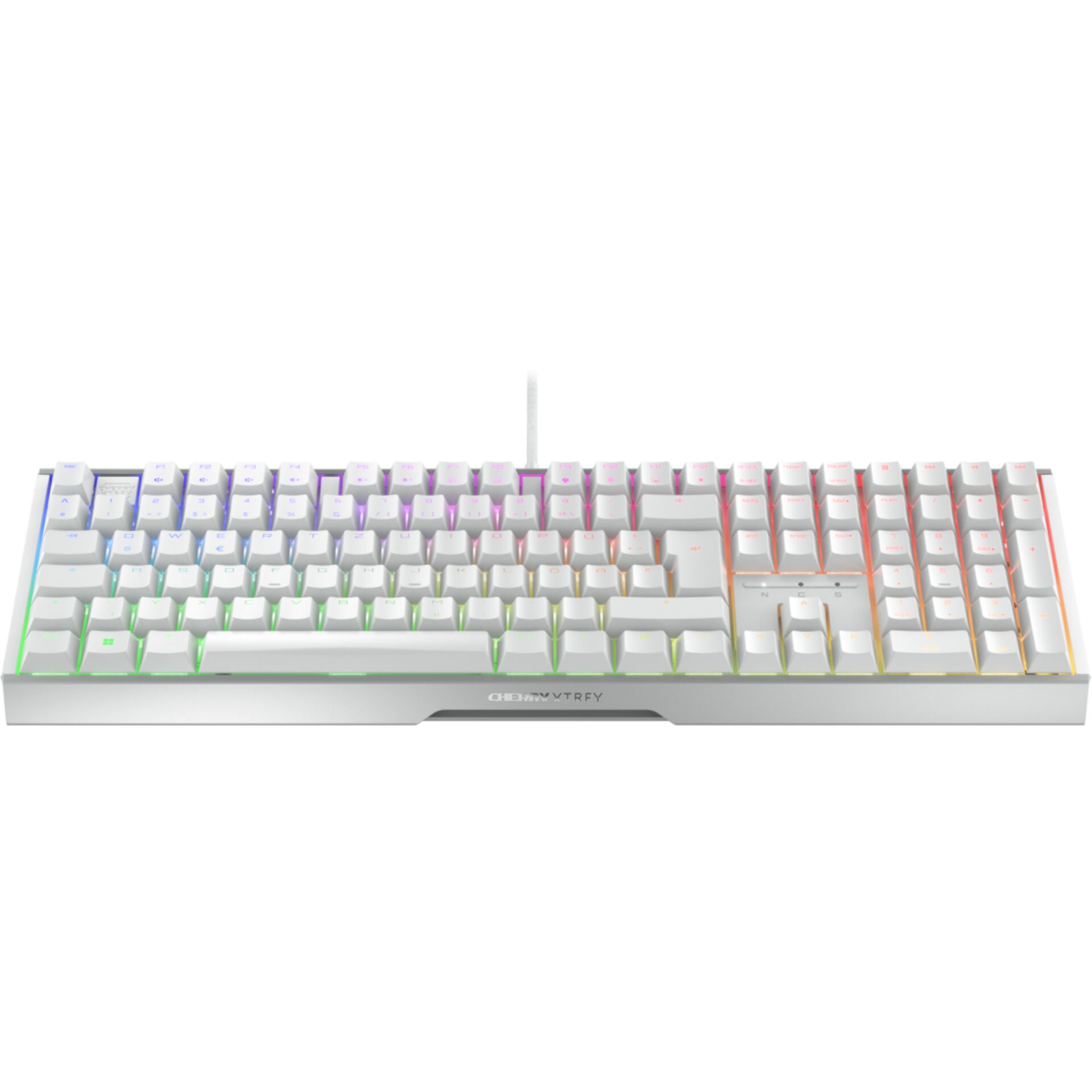 rgb背光, mechanical keyboard, wired, full-size, white