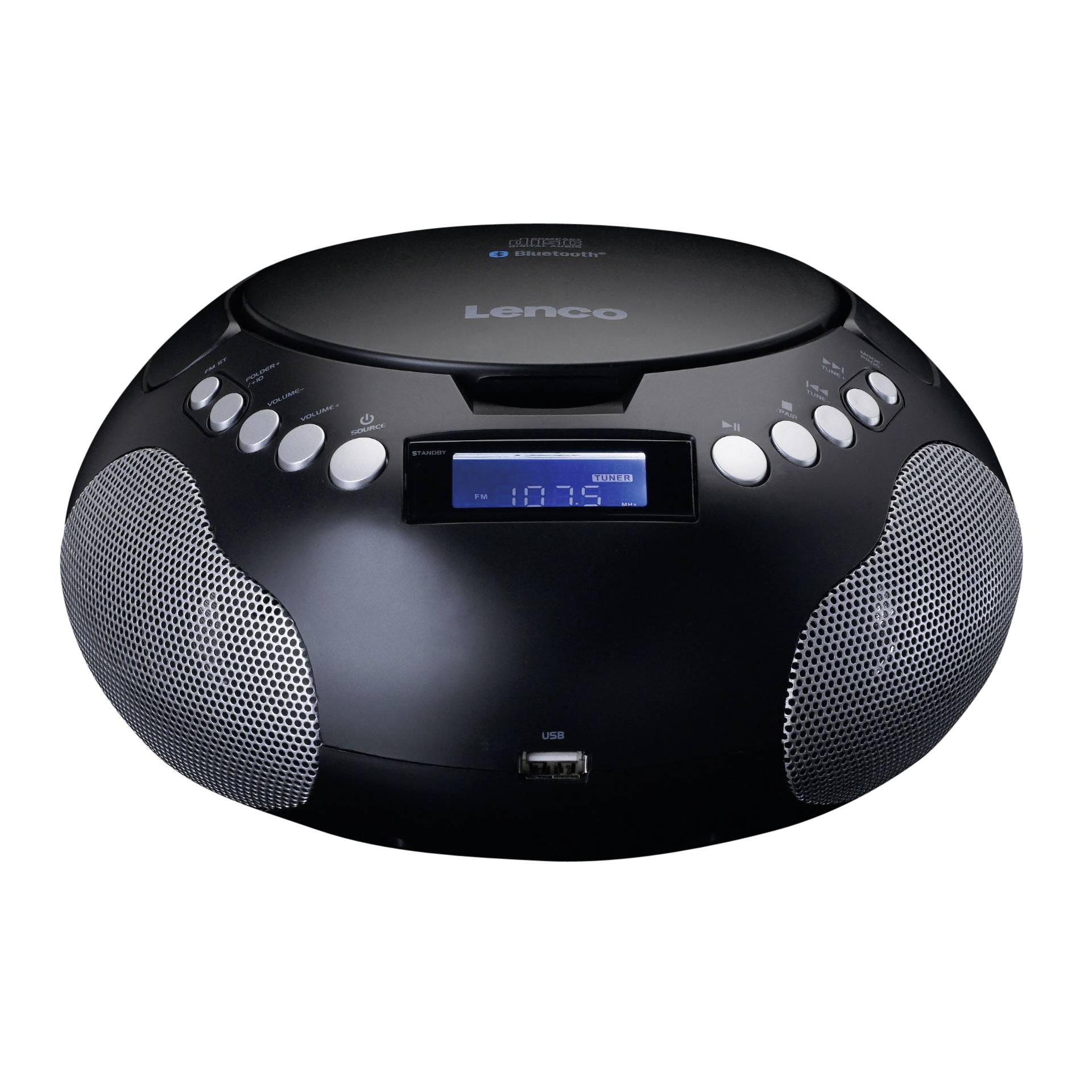 Boombox, Bluetooth, UKW-Radio, USB, Lautsprecher