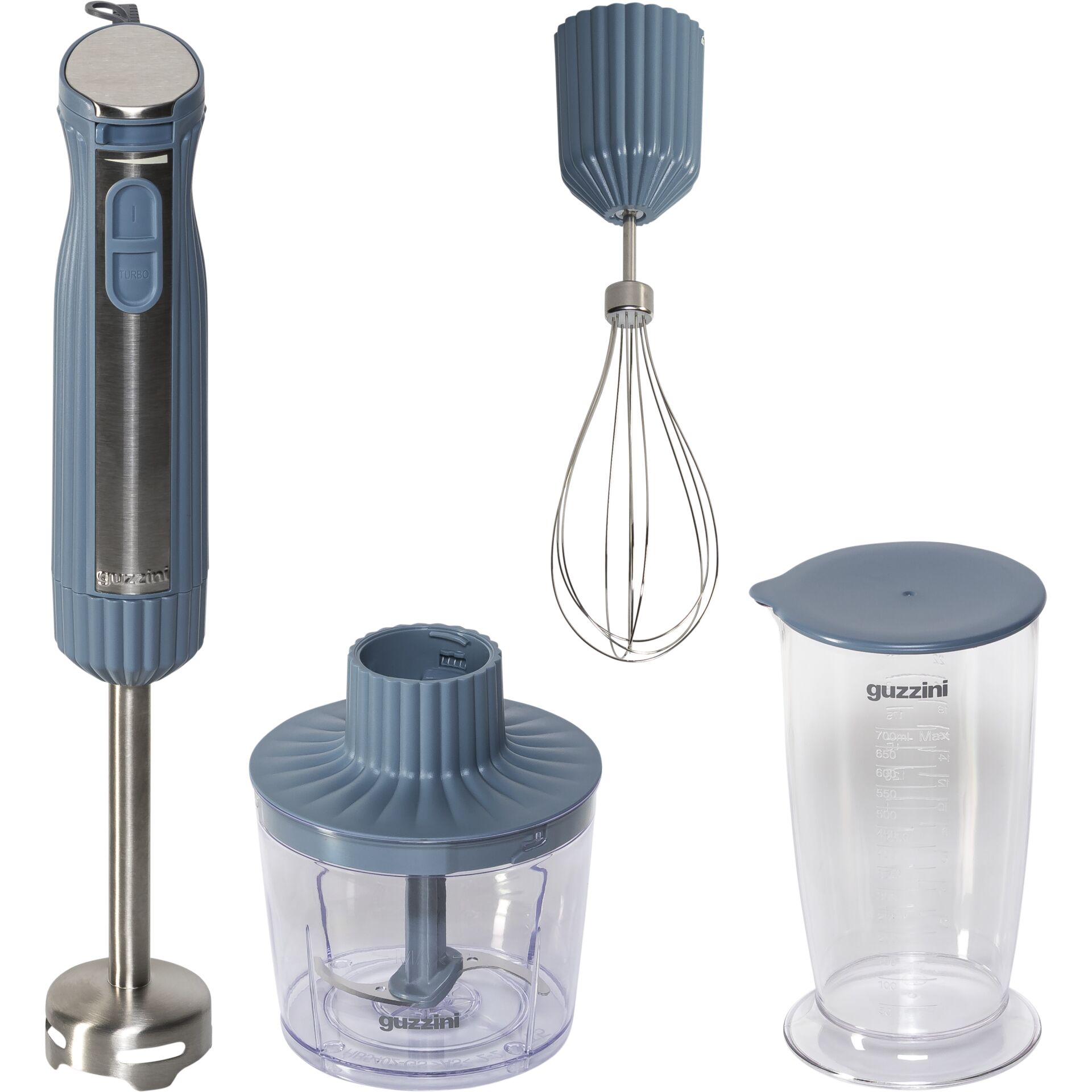 Schneebesen, Stabmixer, Mixer-Aufsatz, Messbecher, Profigarnitur