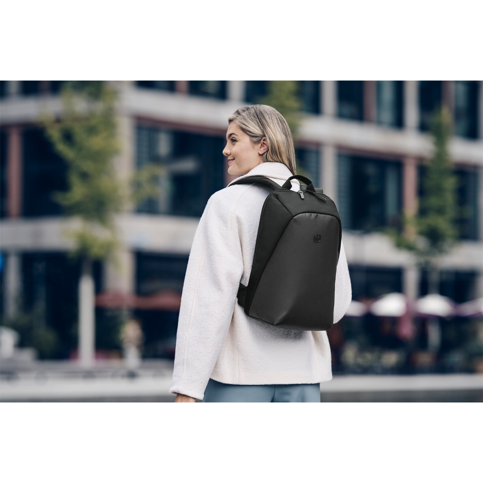 Rucksack, Laptop-Tasche, Schwarz, Urban, Minimalistisch
