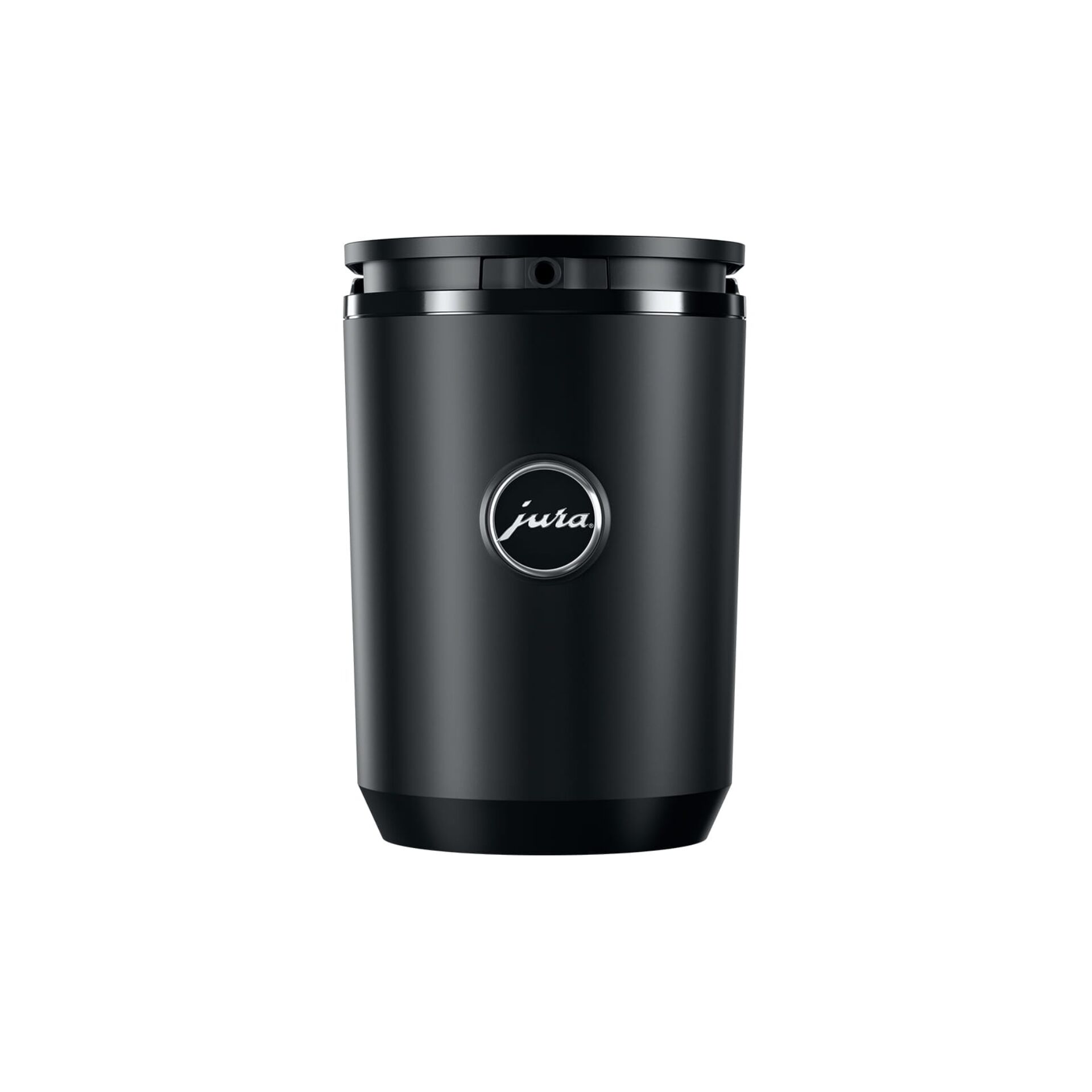 Travelbecher, Kaffeetumbler, Schwarzstahl, Isoliert, Deckel-Taste