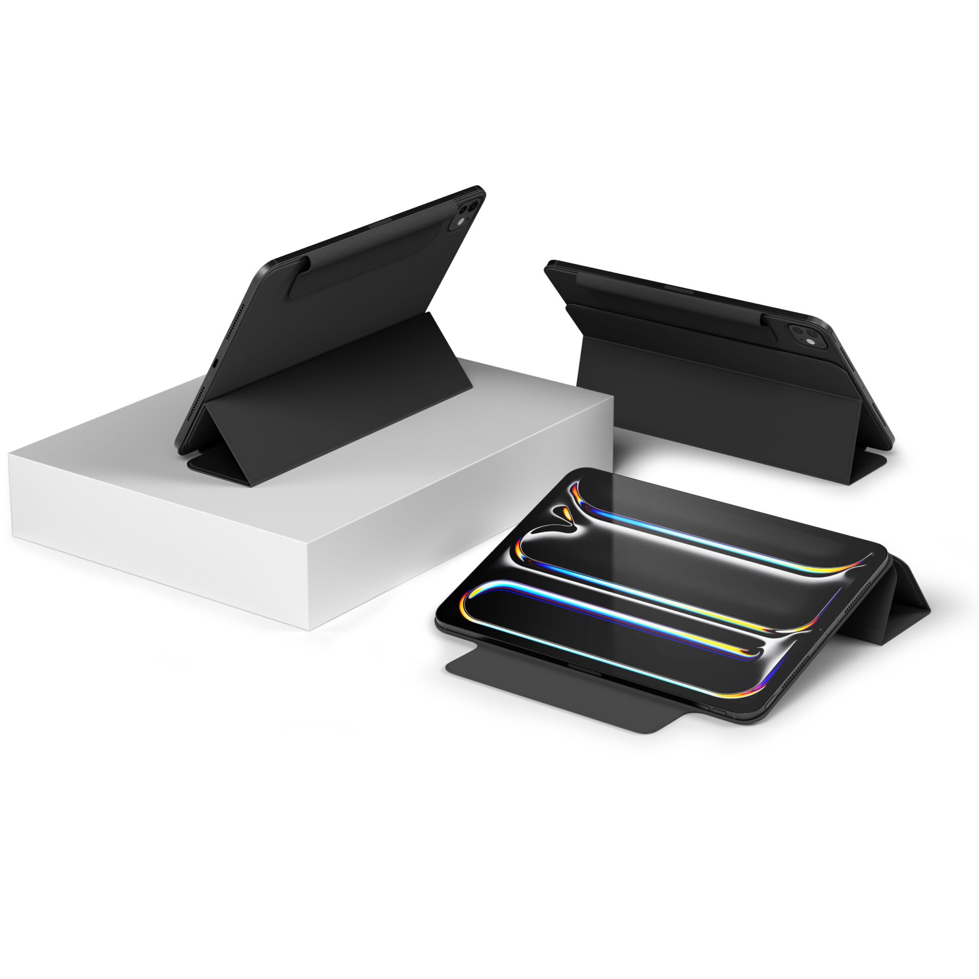 Tablethalterung, Schutzhülle, Magnetständer, Flipcase, Halterung