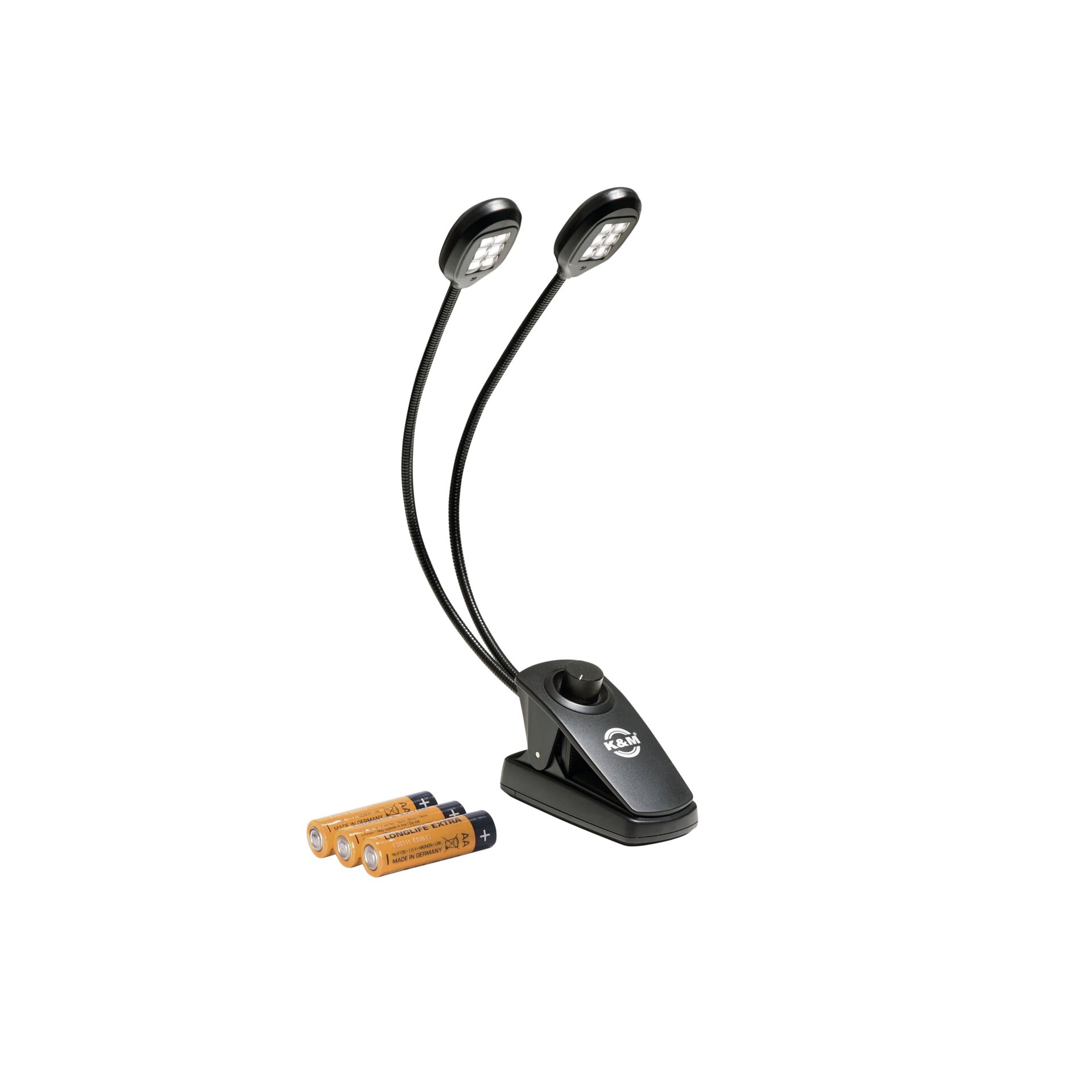 Tischlampe, Leselicht, LED, Klemme, Batterien