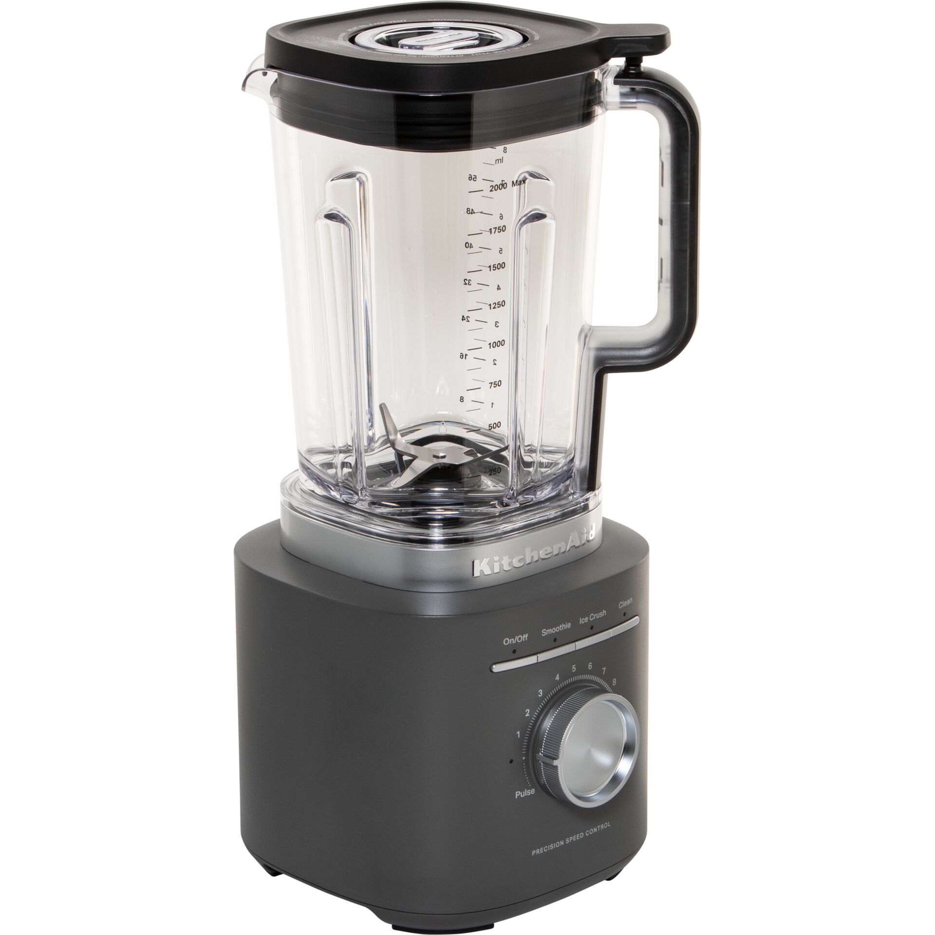 Mixer, Blender, Glasbehälter, Gehäuse Edelstahl, Drehknopf
