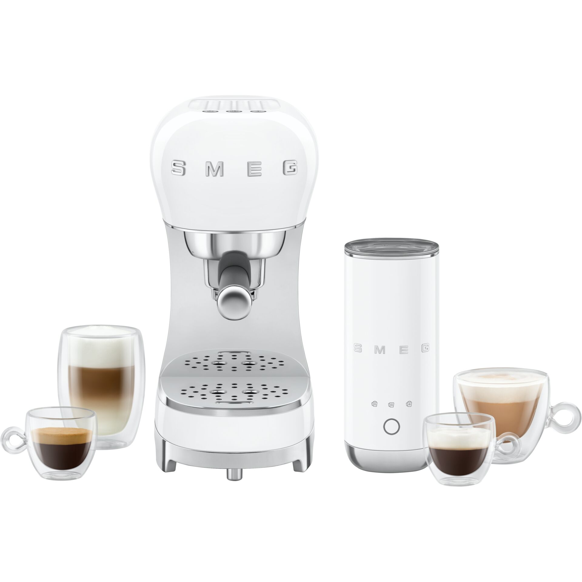 Espresso-Maschine, Kaffeemaschine, Milchschaum, Tassen-Set, Wärmer
