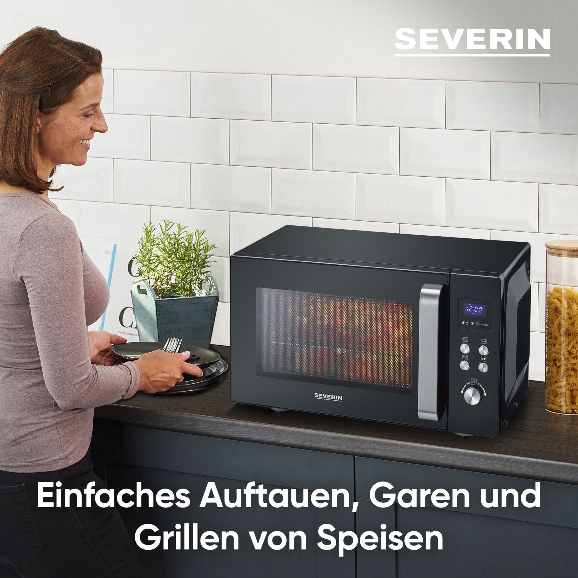 Mikrowelle, Erwachsener, Weiblich, Person, Frau