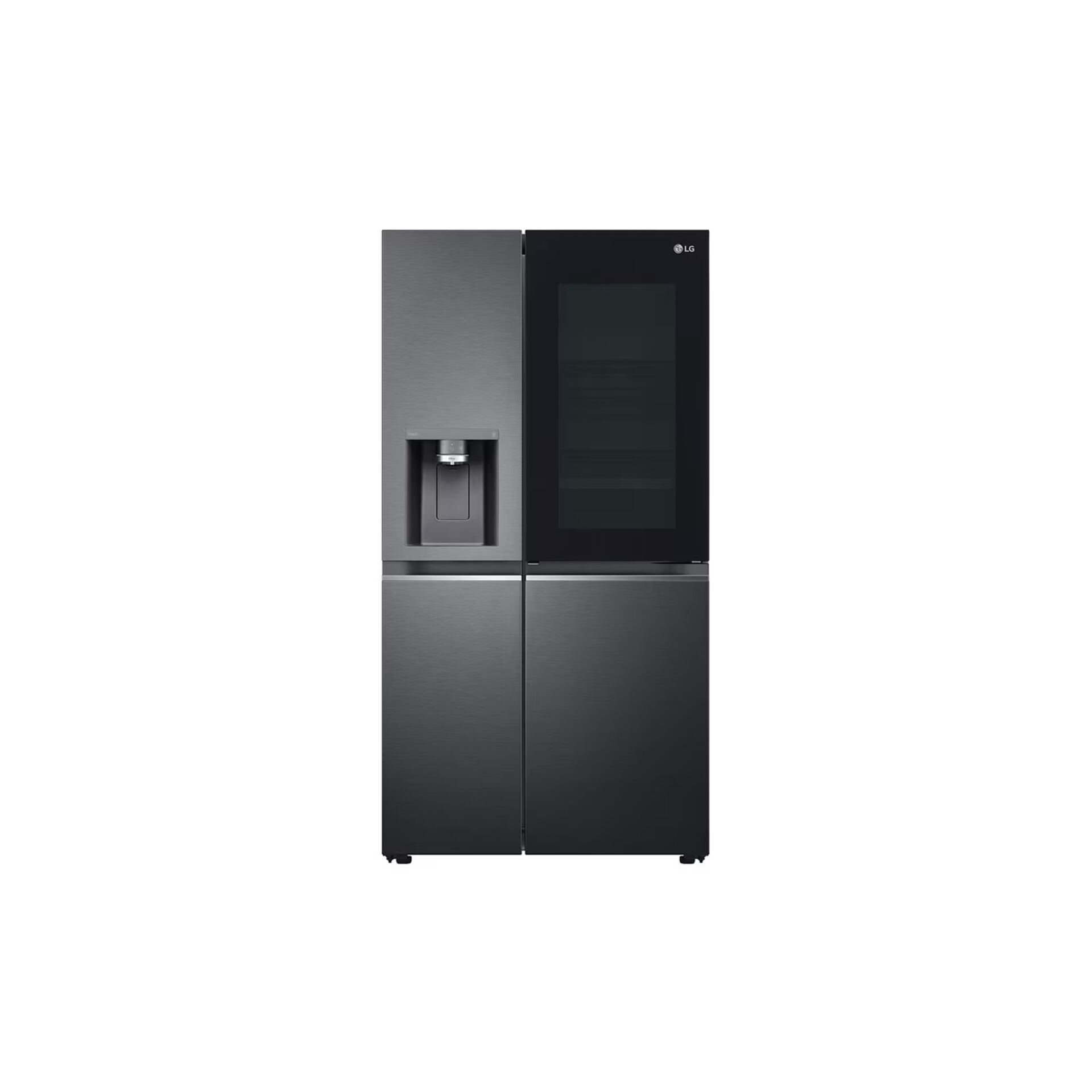 kühlgefrierkombination, side-by-side, edelstahl, water-dispenser, frostfrei