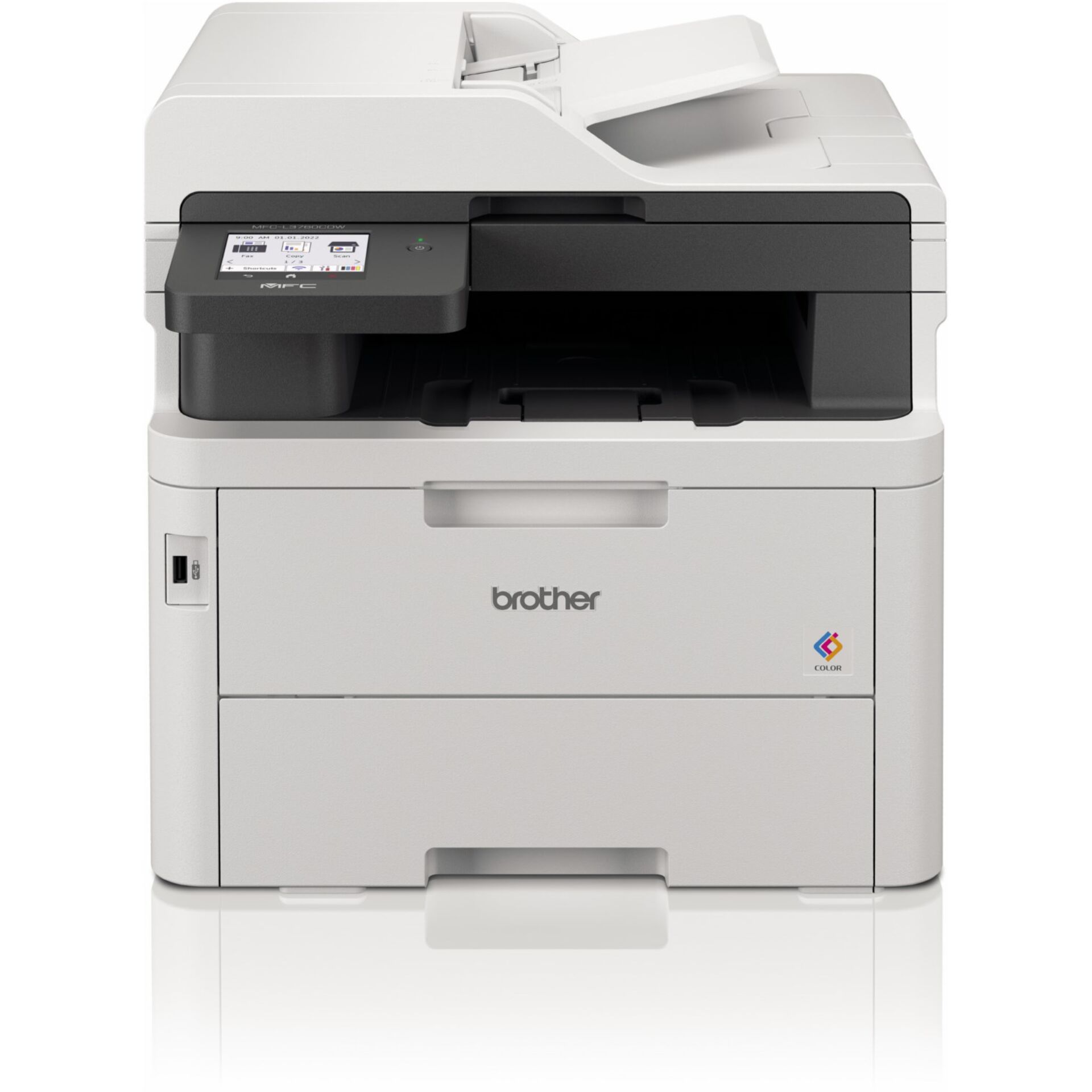 Drucker, Kompaktmultifunktions, Schwarz, USB-Stromanschluss, Brother