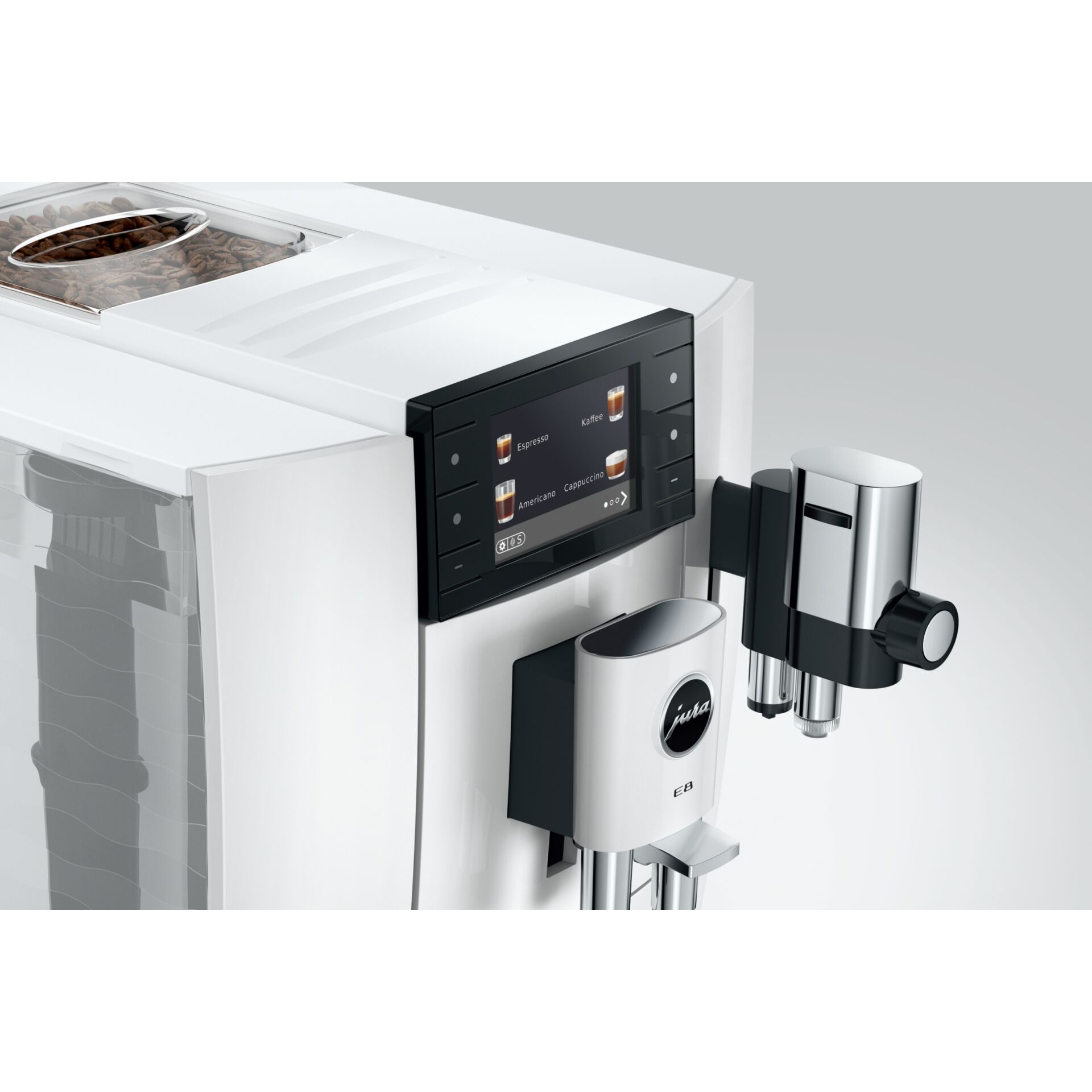 Kaffeemaschine, Espresso-Maschine, Touchscreen, Brüheinheit, Milchaufschäumer