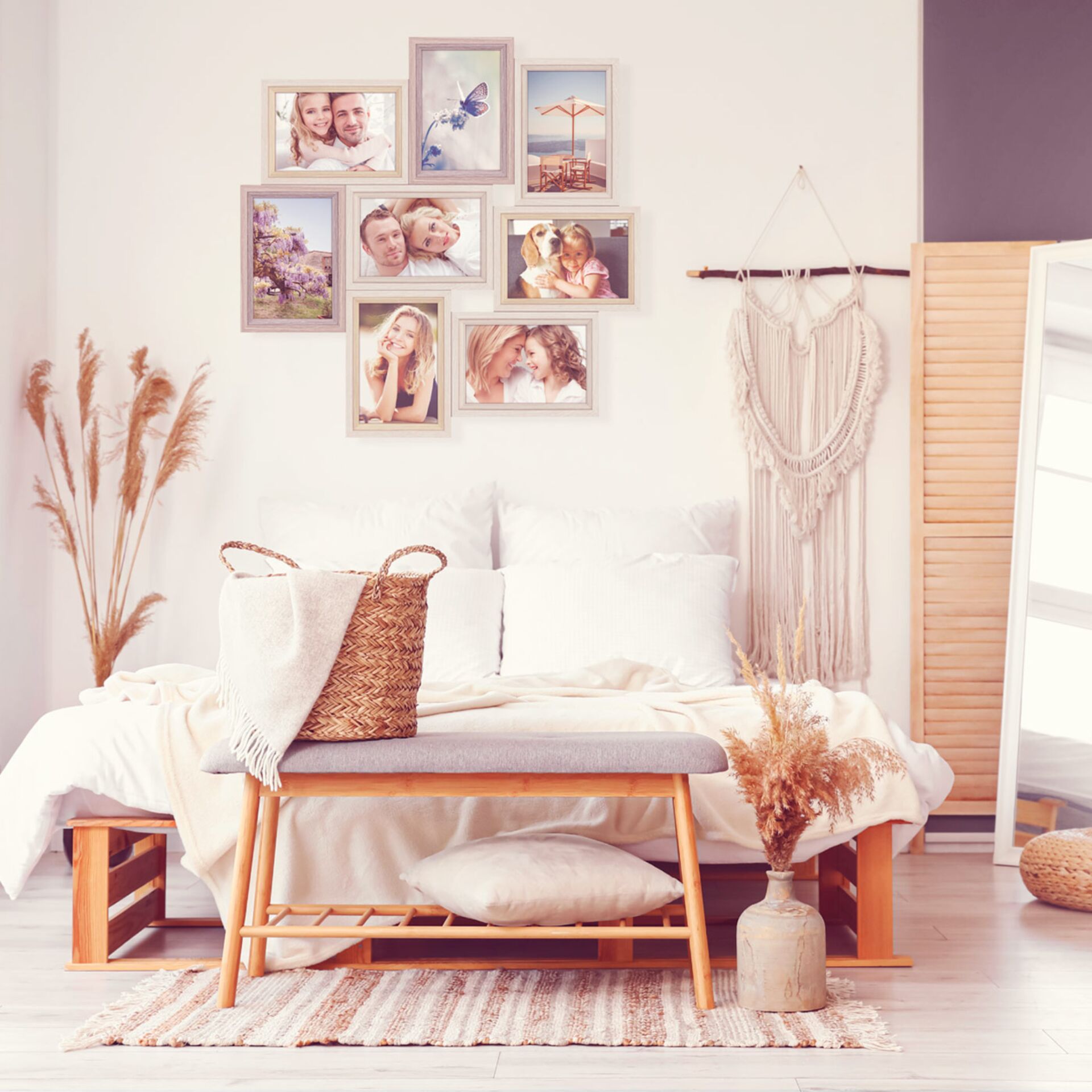 Dekoration für Zuhause, Innenarchitektur, Kissen, Mobiliar, Schlafzimmer