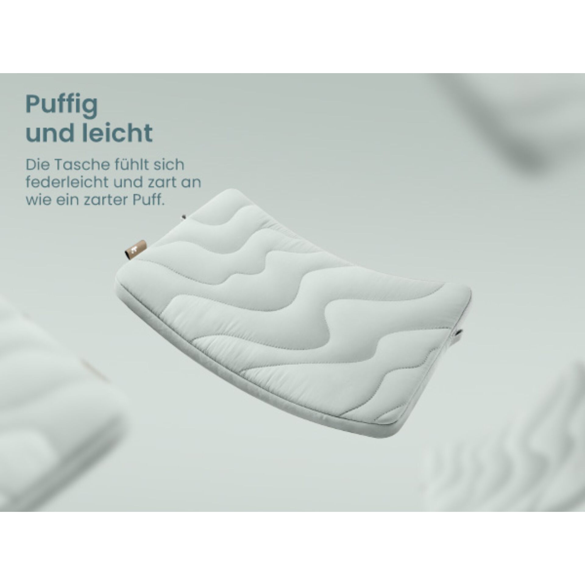 Sattelunterlage, gequiltet, weiß, weich, fühlbar