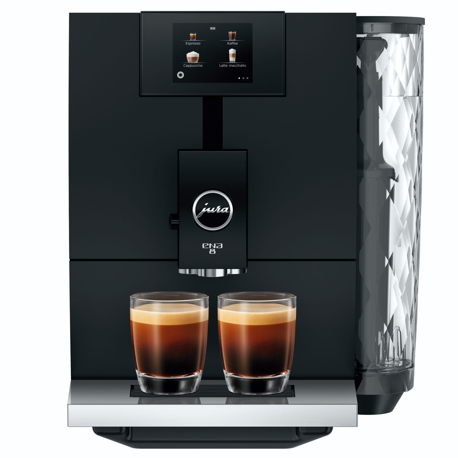 Kaffeemaschine, Espressomaschine, Kaffeevollautomat, Doppelglas, Trommelkanne