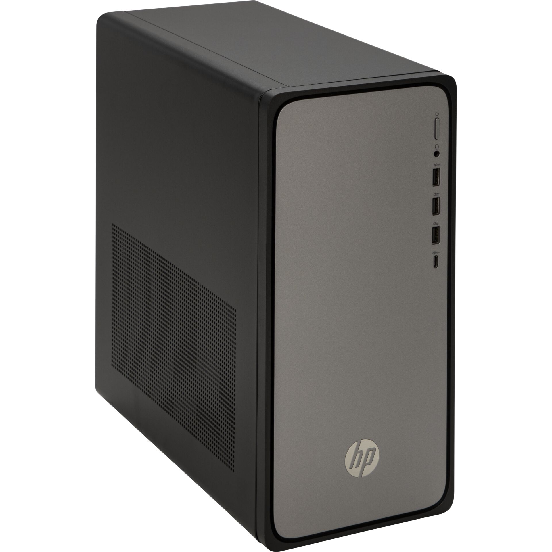 desktop, turm, silber, USB-C, HP, Desktop, Turmgehäuse, USB-C, Frontpanel, HP-Logo