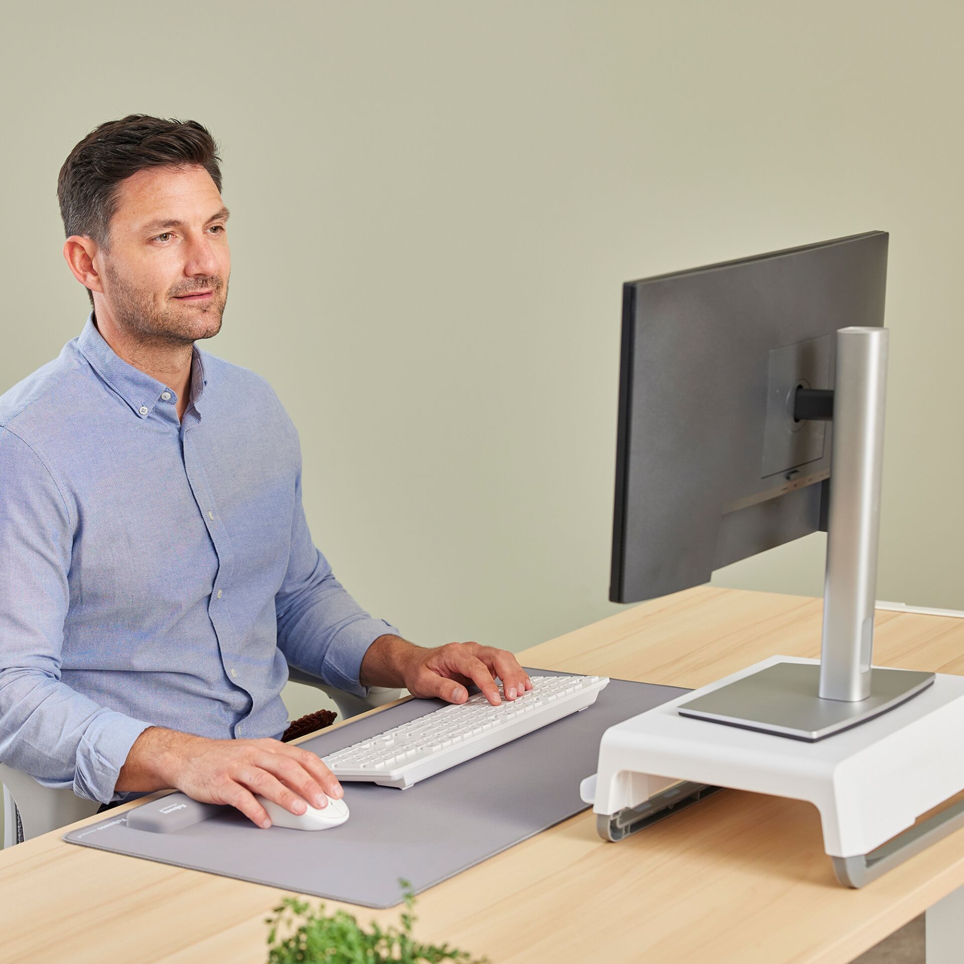 Moebel, Tabelle, Schreibtisch, Computer-Tastatur, Person