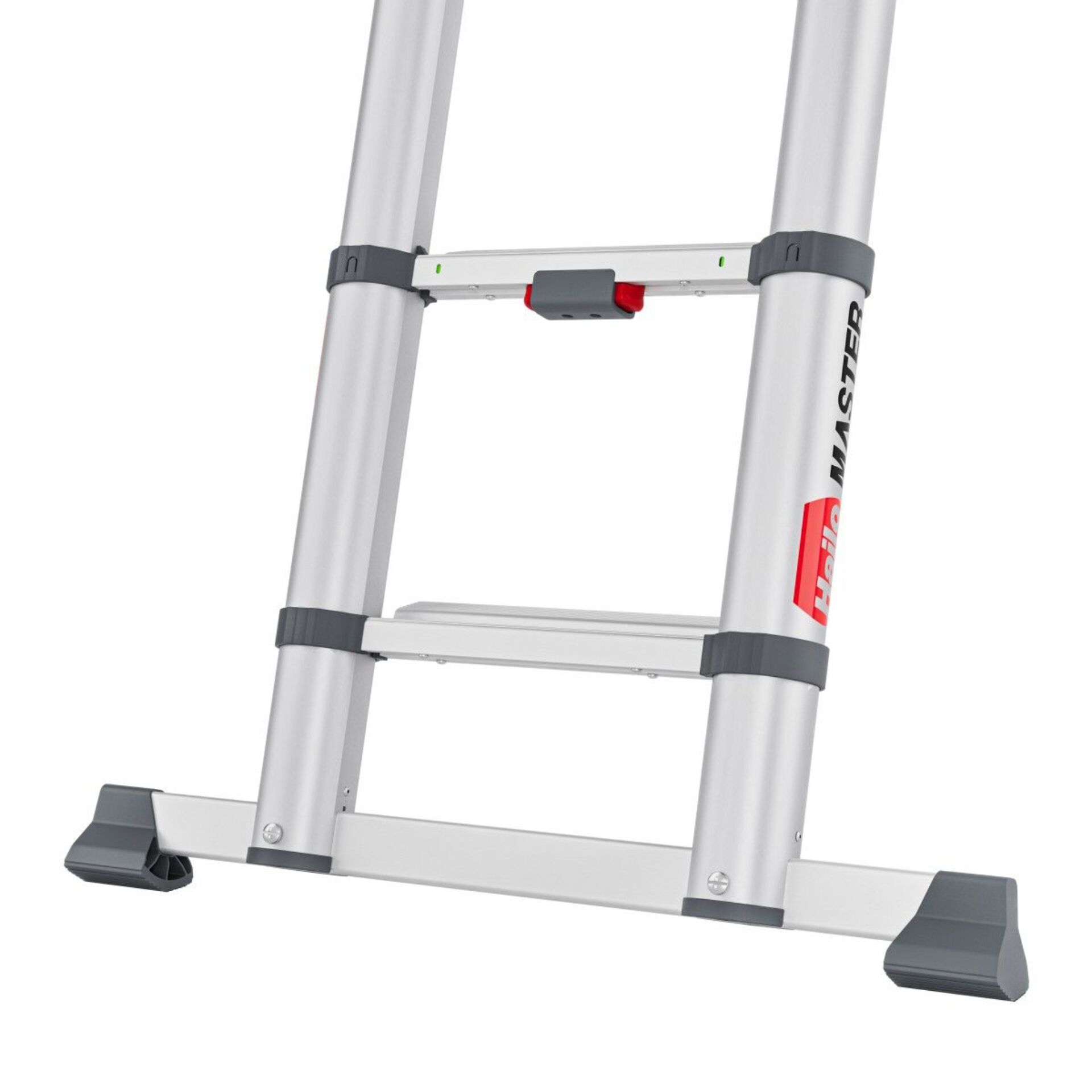 Leiter, Aluminium, Stahlrohr, Trittstufe, Gleiter