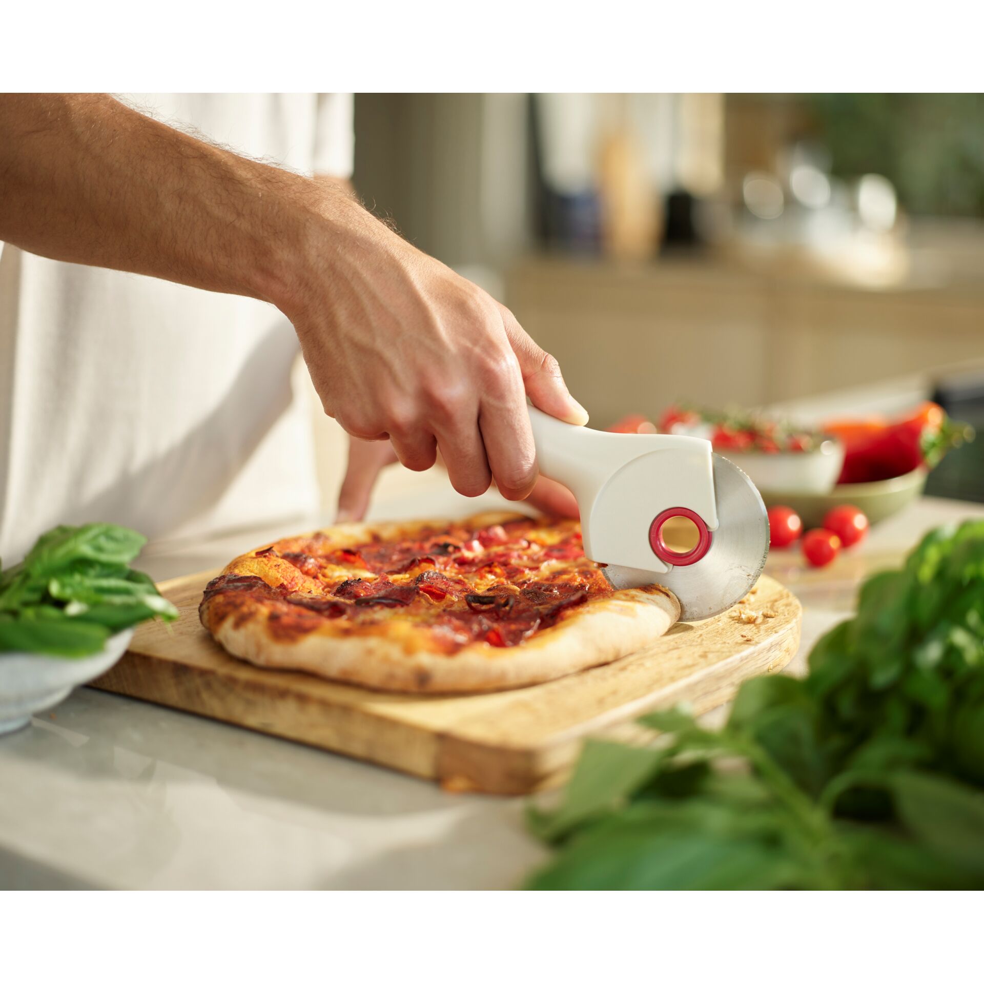 Essen, Pizza, Präsentation des Essens