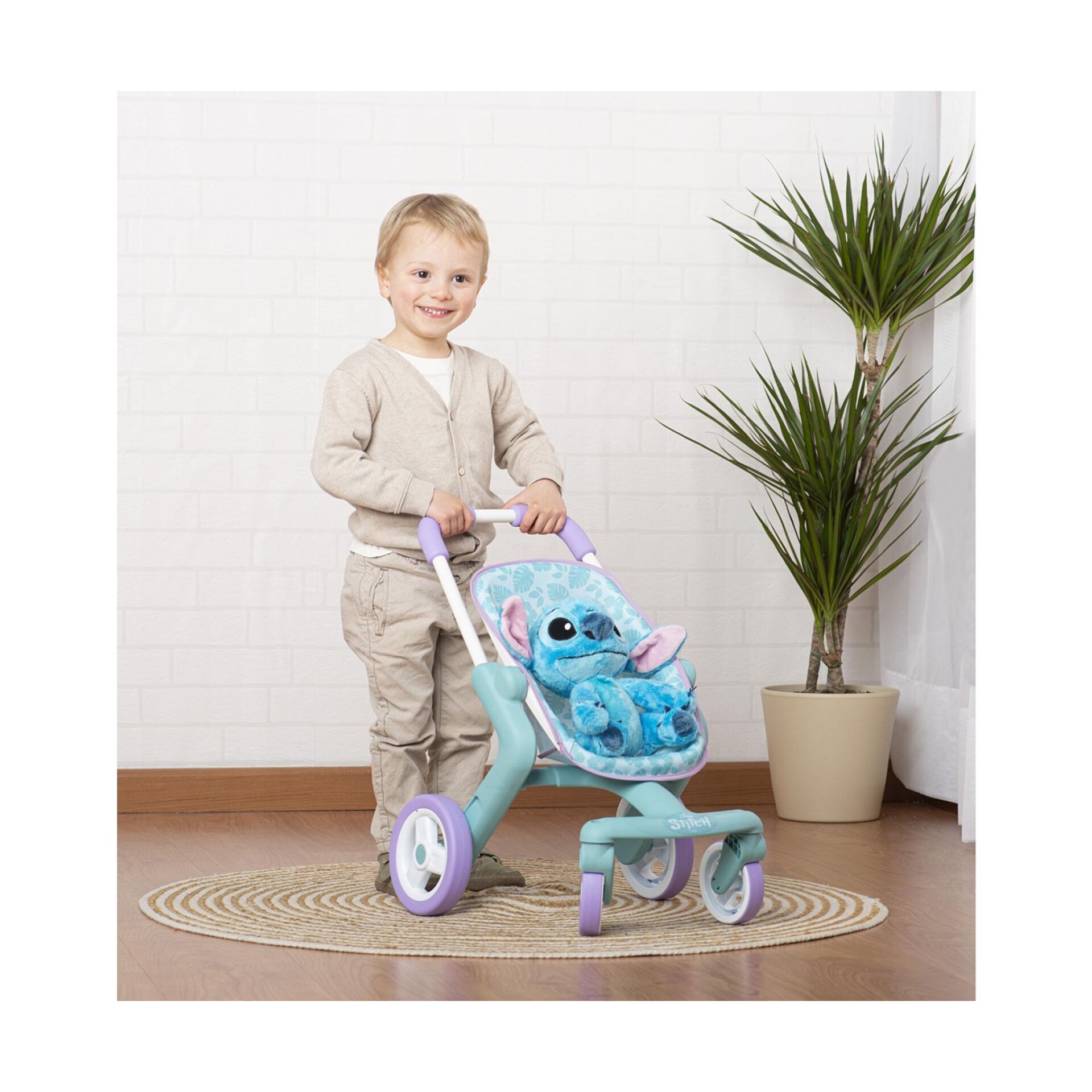 Kinderwippe, Lauflernfahrer, Stofffigur, Streifen, Spielzeug