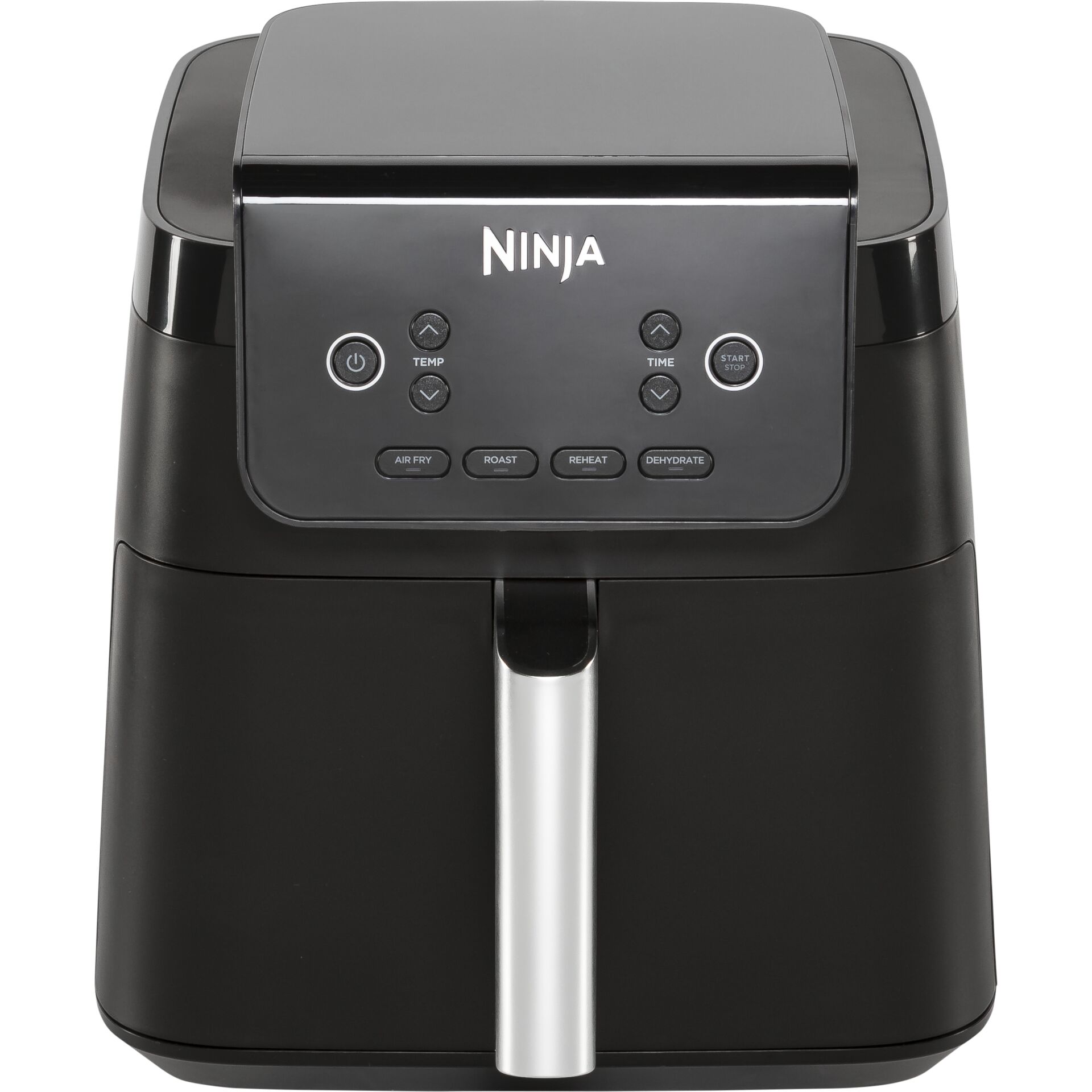Elektrischer Heißluftfritteuse, Ninja, Schwarz, Bedienfeld, Fritteuse