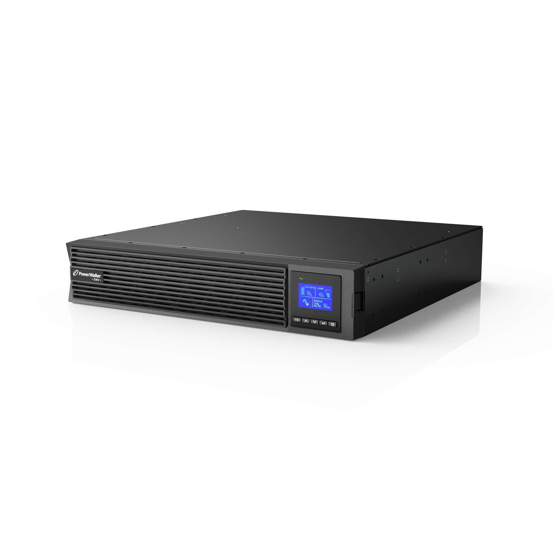 Server, Rackmount, Power supply, LCD display, Schwarz