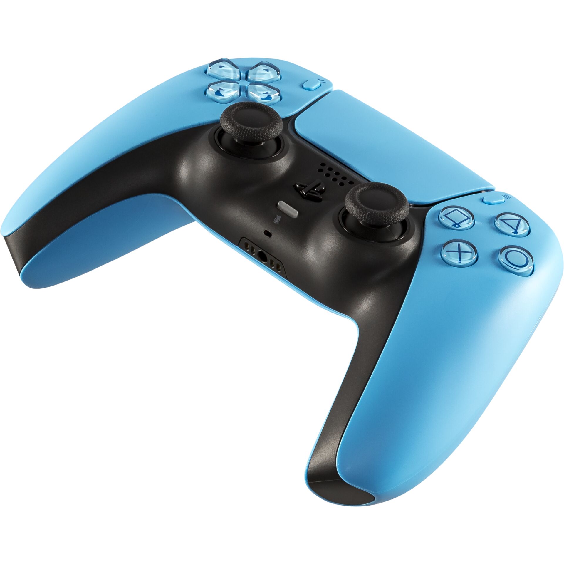 PlayStation 5-Controller, DualSense, blauer Controller, kabelloser Gamepad, D-Pad-Tasten
