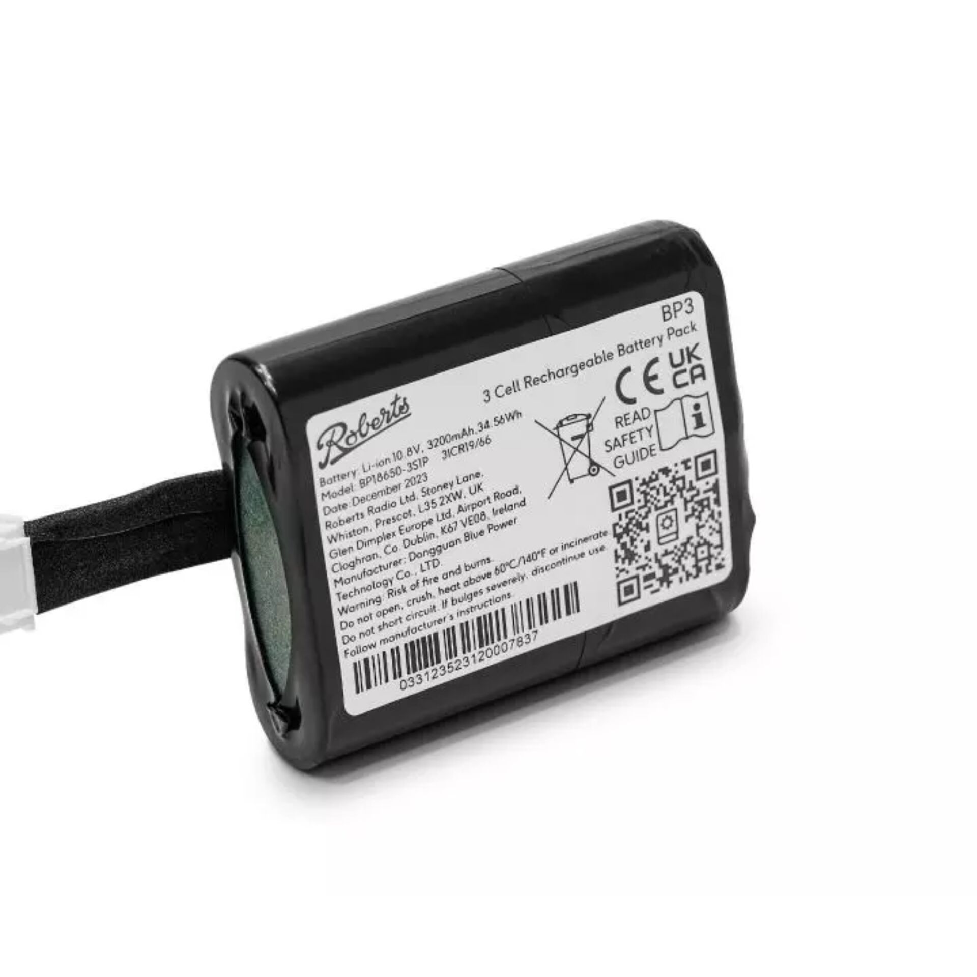 Adapter, Elektronik, 3-Zellen Akku, Wiederaufladbares Pack, Li-Ion Akku, Batterieetikett, Schwarz battery