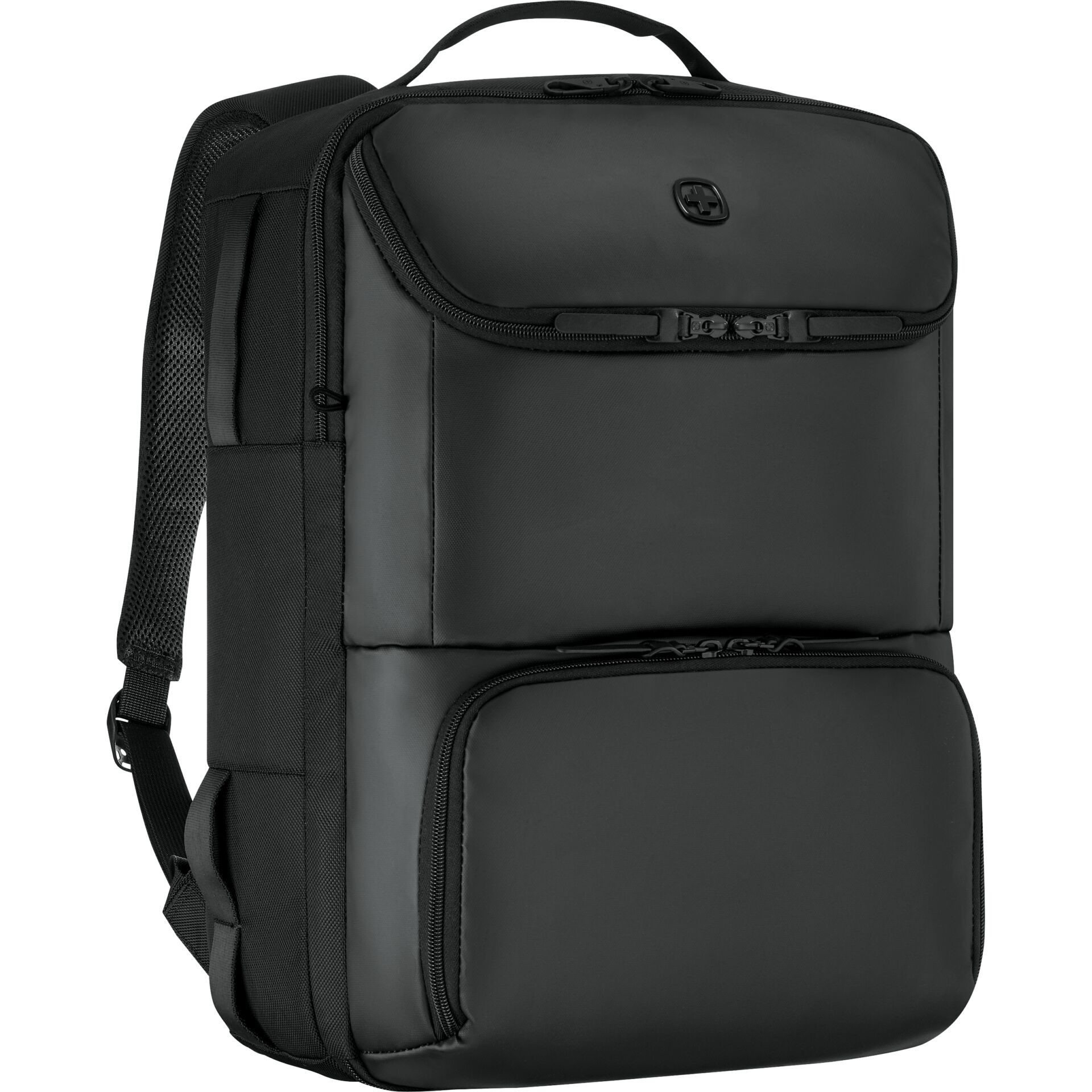 Rucksack, Schultertasche, Laptopfach, Reisetasche, Schwarz