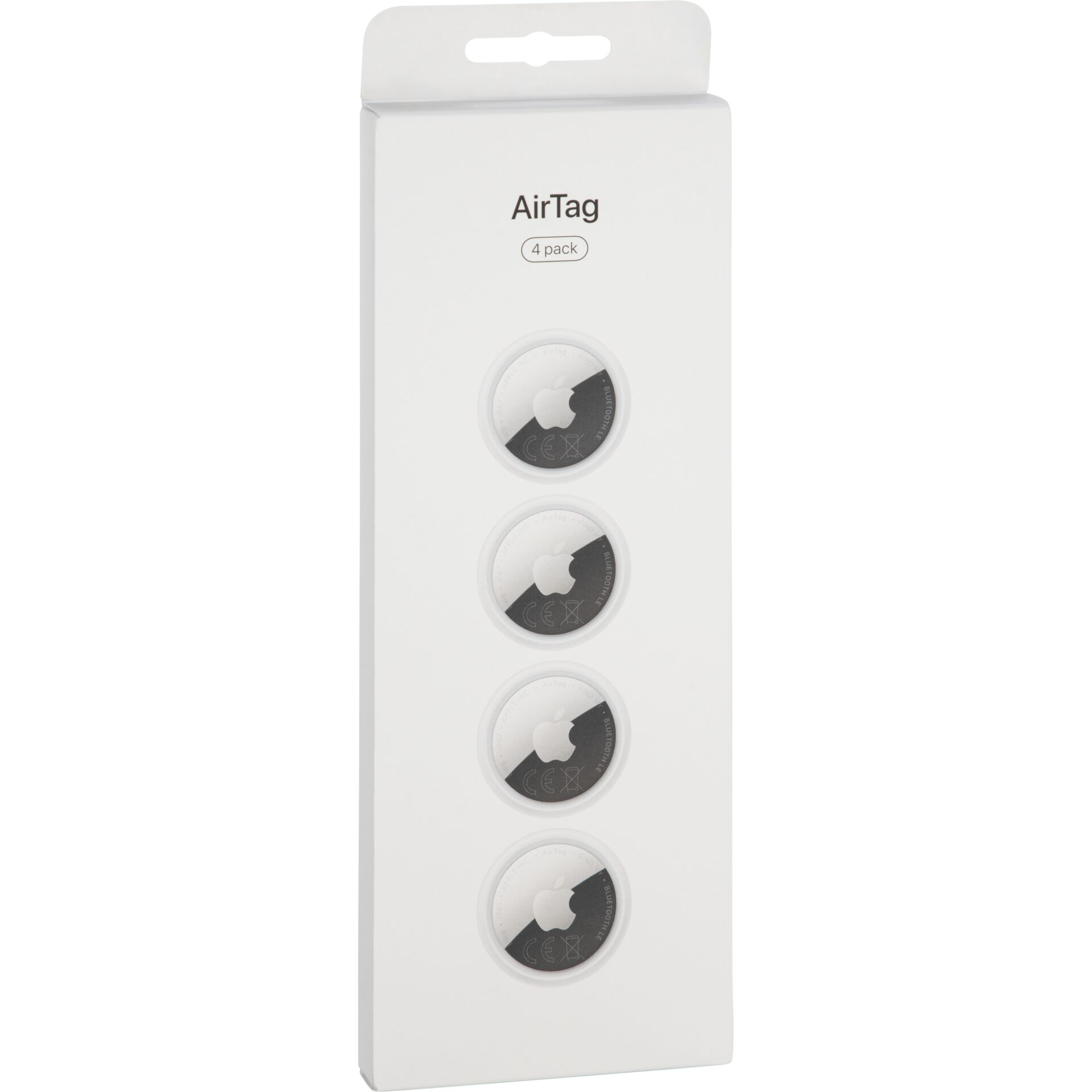 AirTag, 4er Pack, Kreis, Weiß, Tag-Gadgets