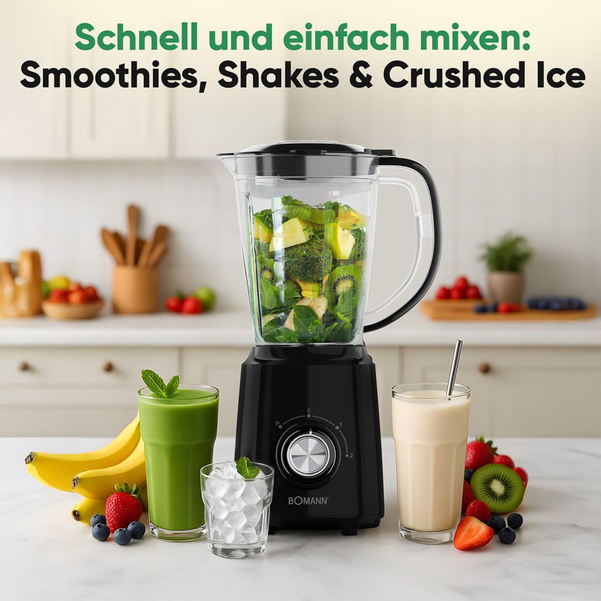  mixer,  smoothie blender,  küchengerät,  kapazität 2l,  stahlklinge