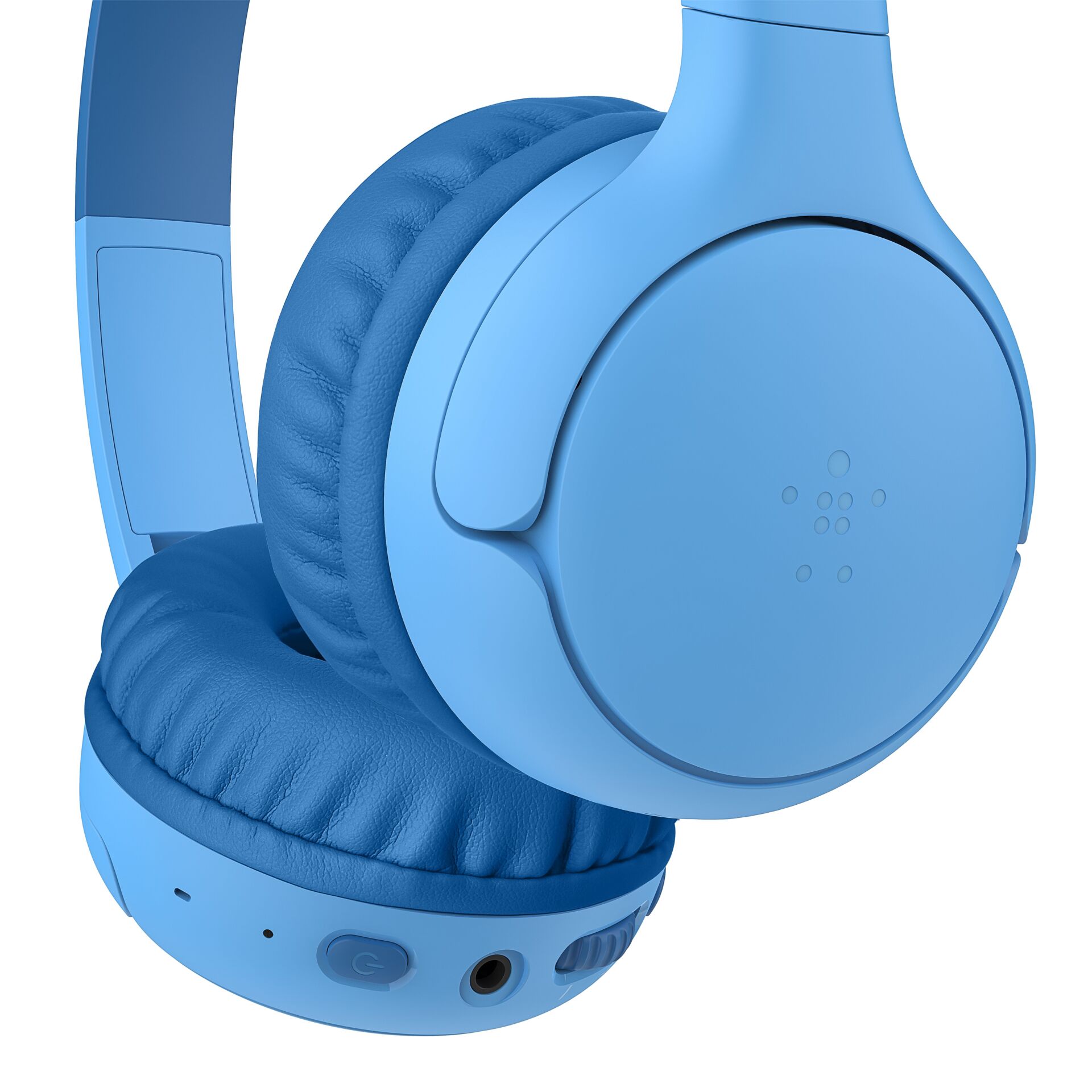 Kopfhörer, Over-Ear, Bluetooth, Kunstleder, Blau