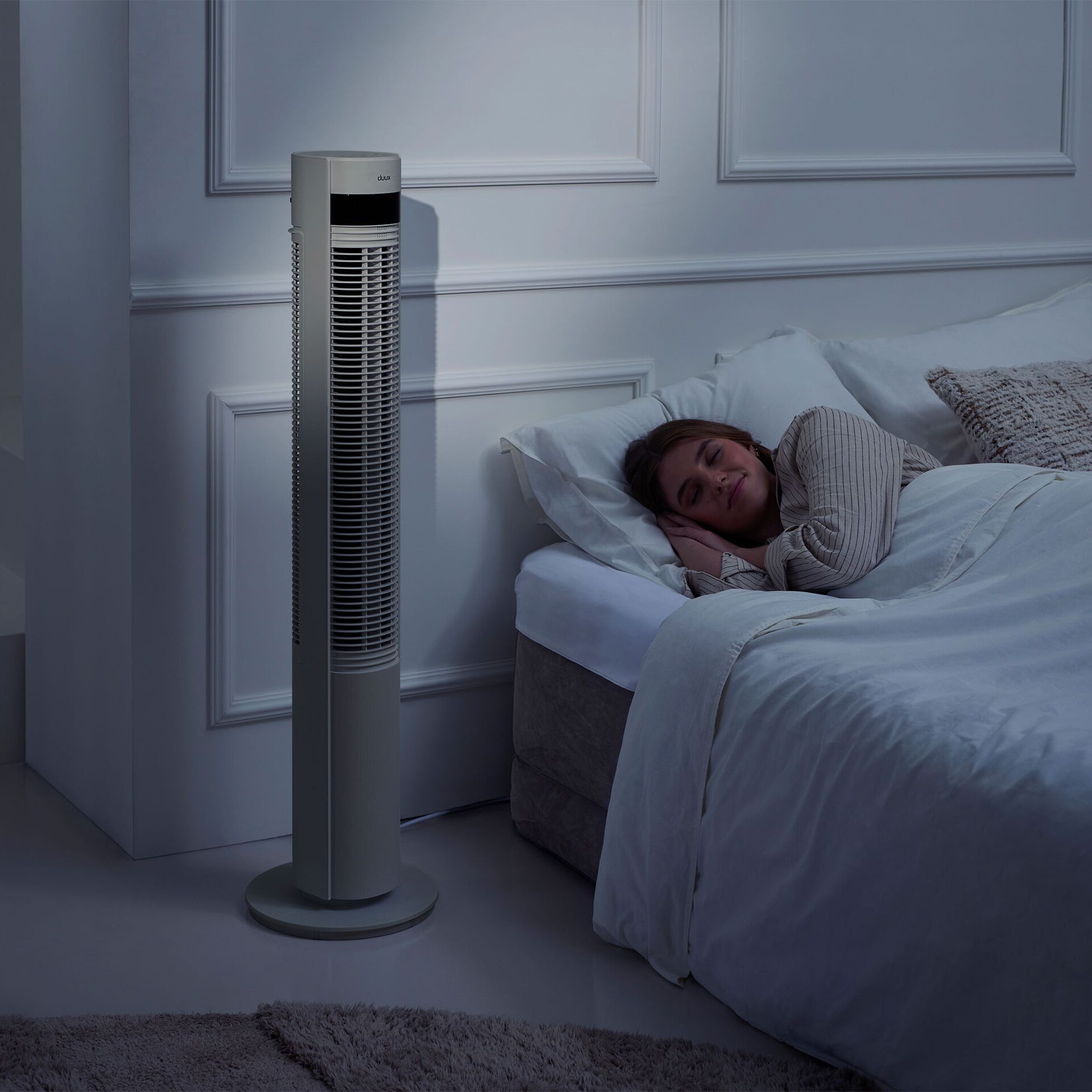 Ventilator, Standventilator, Turmventilator, Weiß, Schlafzimmer