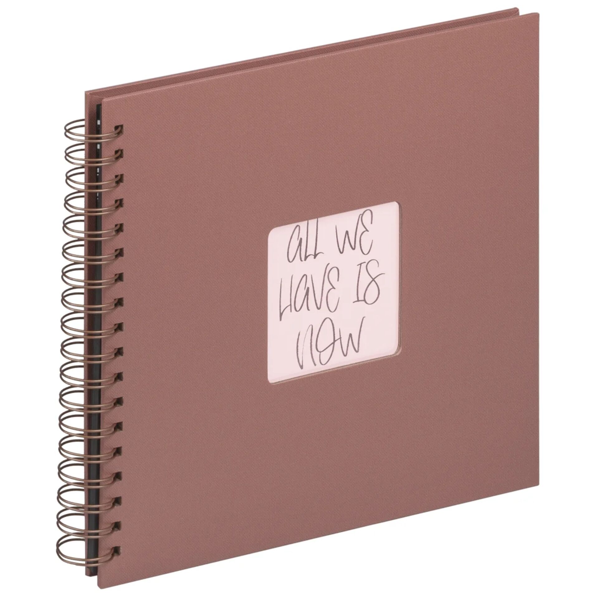 notebook, spiral-bound, rose, pink, cover-plain