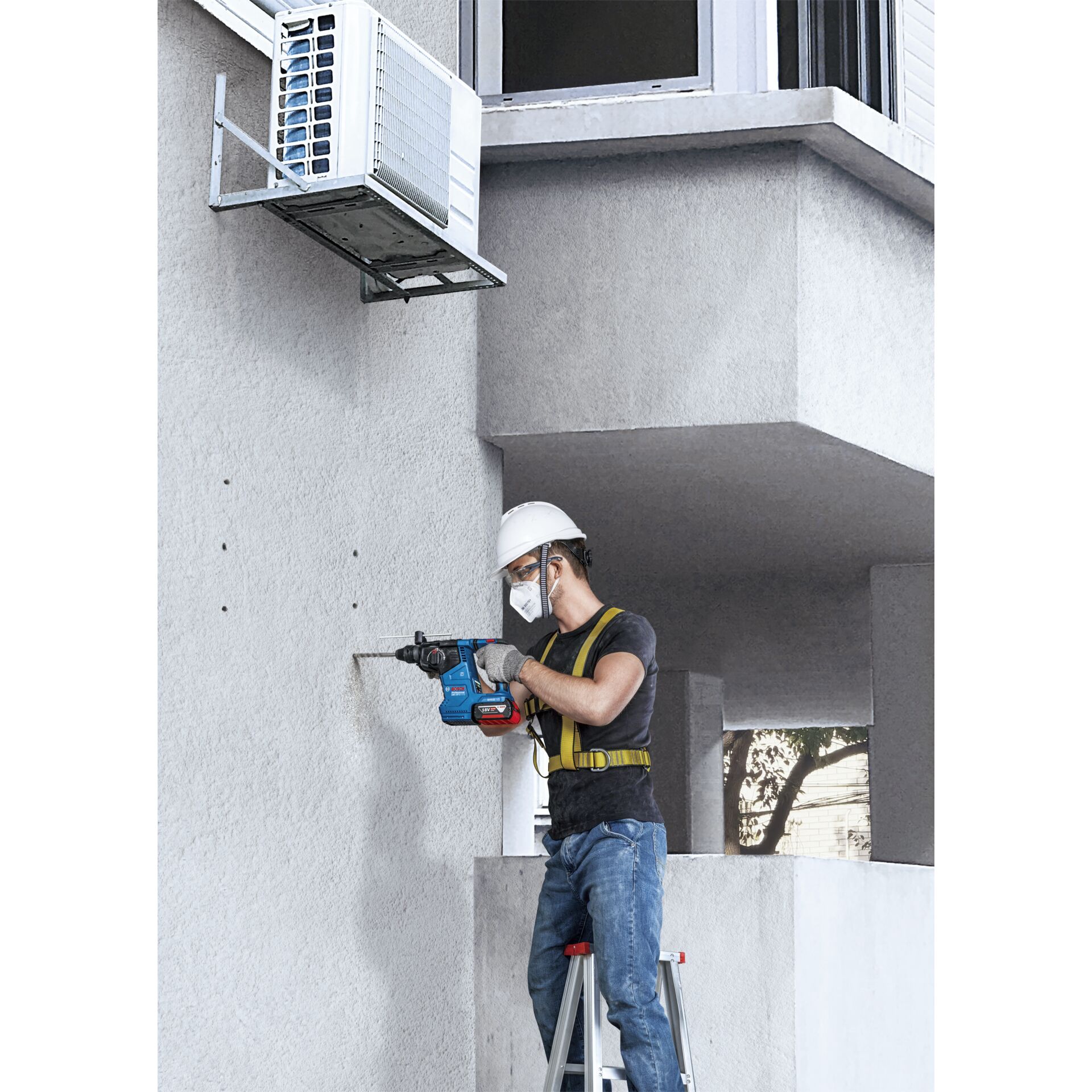 Person, Arbeiter, Gerät, Elektrische Bohrmaschine, Werkzeug