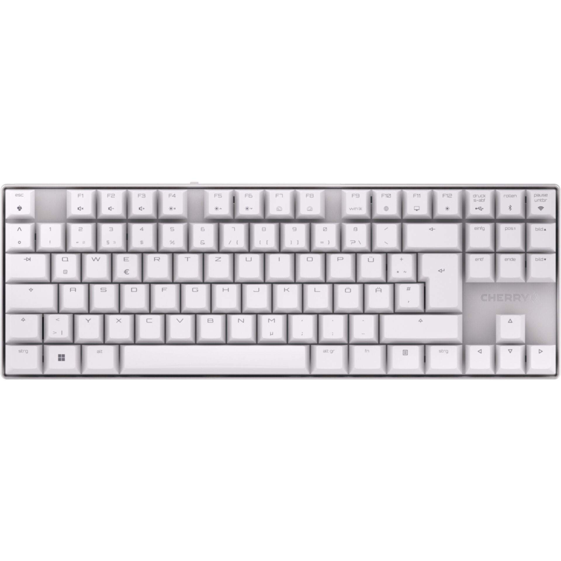 Tastatur, Full-Size, USB, Mechanische Tastatur, weiße Farbe
